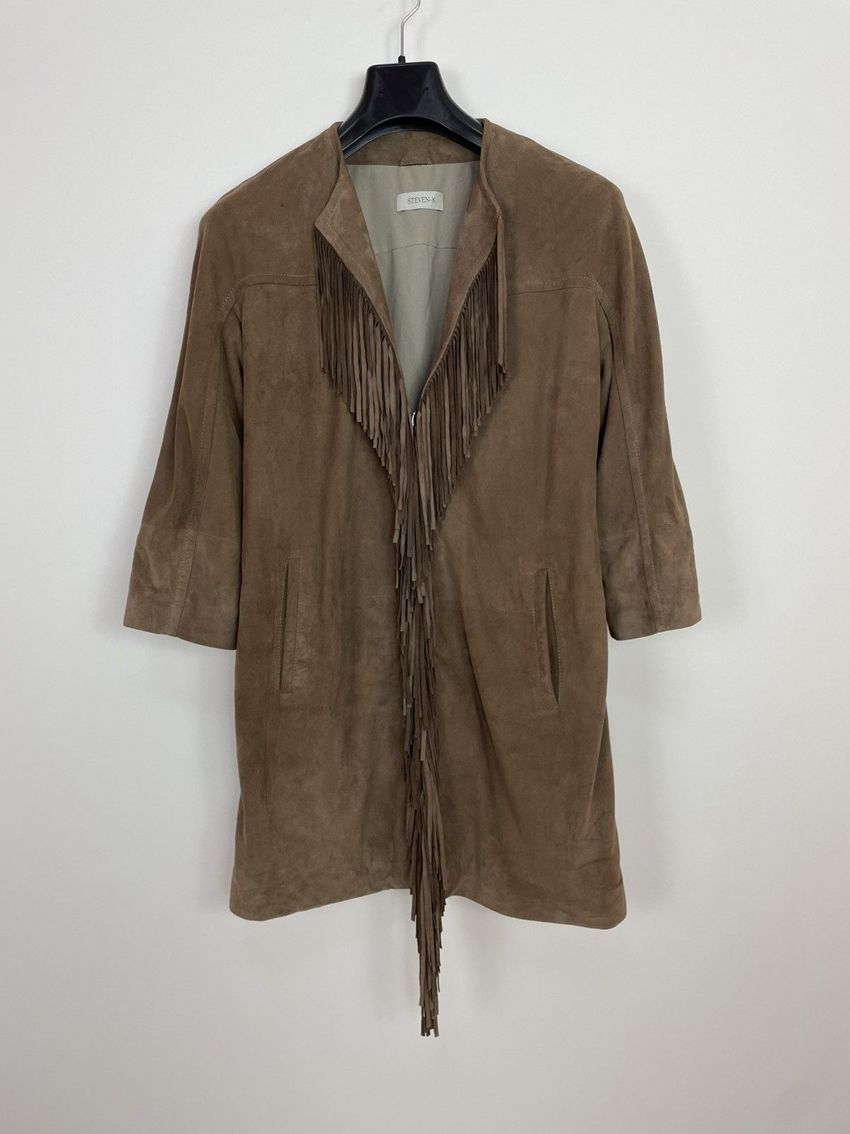 Other STEVEN-K Womens suede western fringe coat Size S / US 4 / IT 40 - 1 Thumbnail