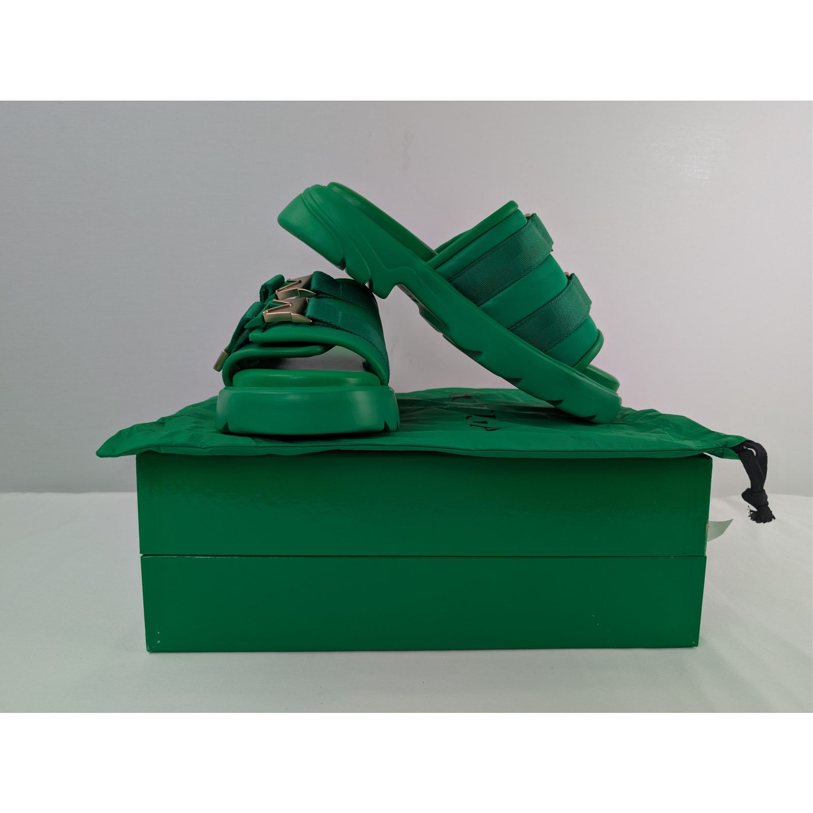 Bottega Veneta o1rshd1 Bomber Flash Sandal in Grass/Green Size US 12 / EU 45 - 18 Thumbnail