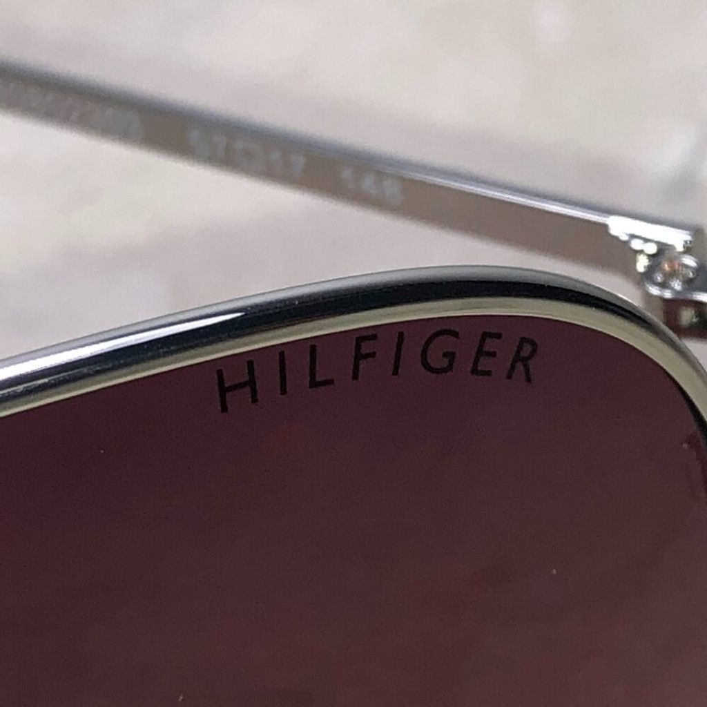 Tommy Hilfiger Tommy Hilfiger Silver & Red Aviator Sunglasses Size ONE SIZE - 6 Thumbnail