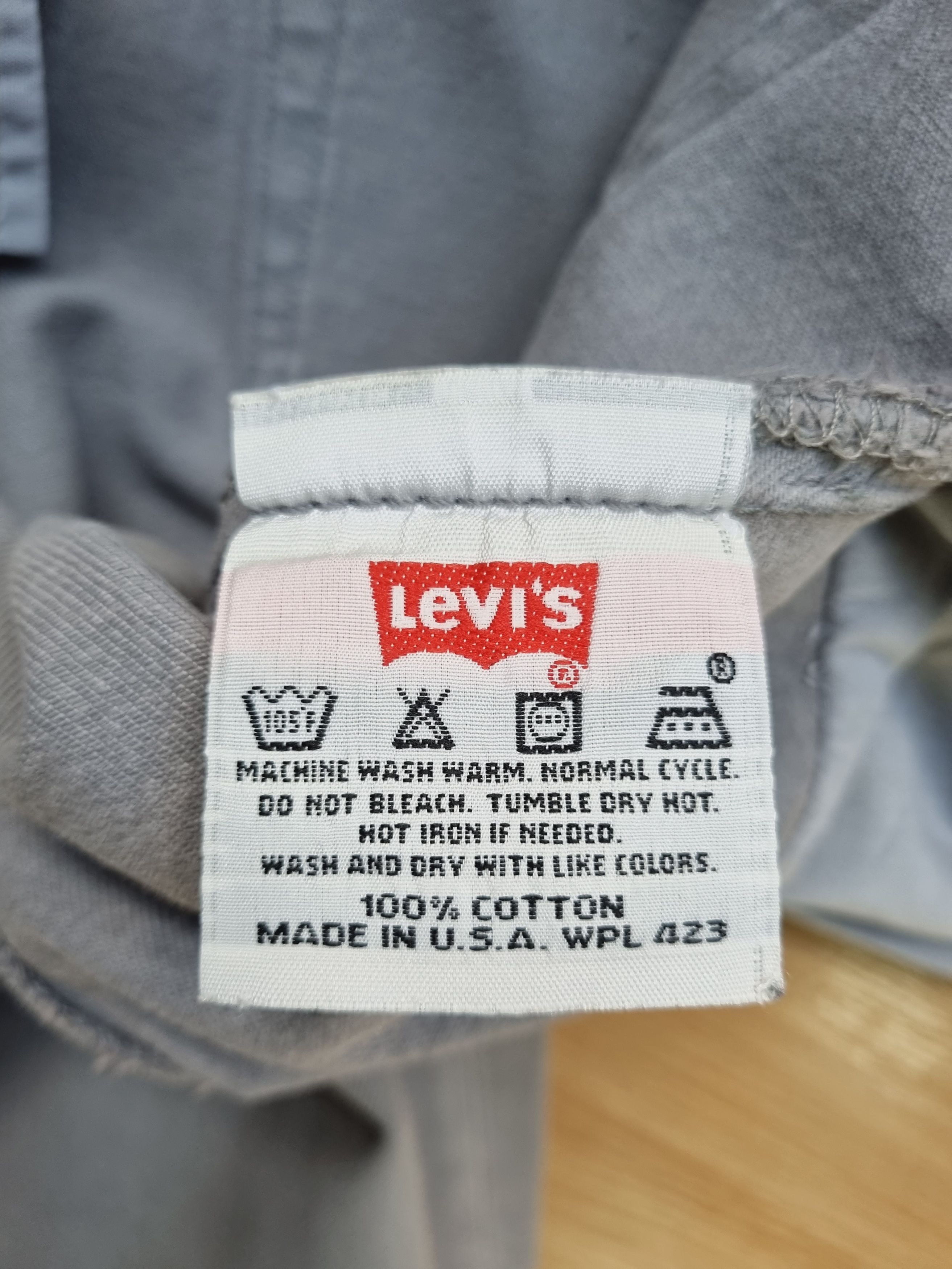 Levi's × Levi's Vintage Clothing 90s Levi's 501 Gray Denim Buttons Flies Jeans Size US 31 - 10 Thumbnail