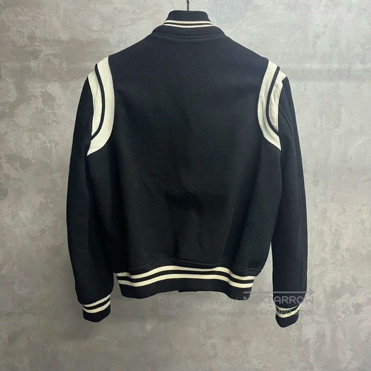 Saint Laurent Paris Saint Laurent Black White Varsity Jacket. Size US M / EU 48-50 / 2 - 2 Thumbnail