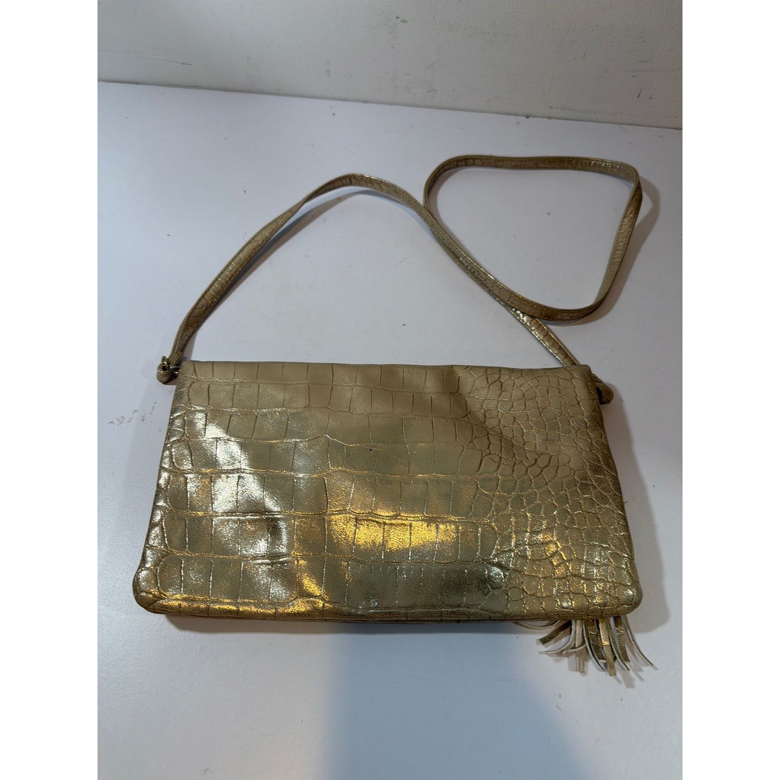 Other INC International Concepts Gold Metallic crossbody purse Size ONE SIZE - 2 Thumbnail