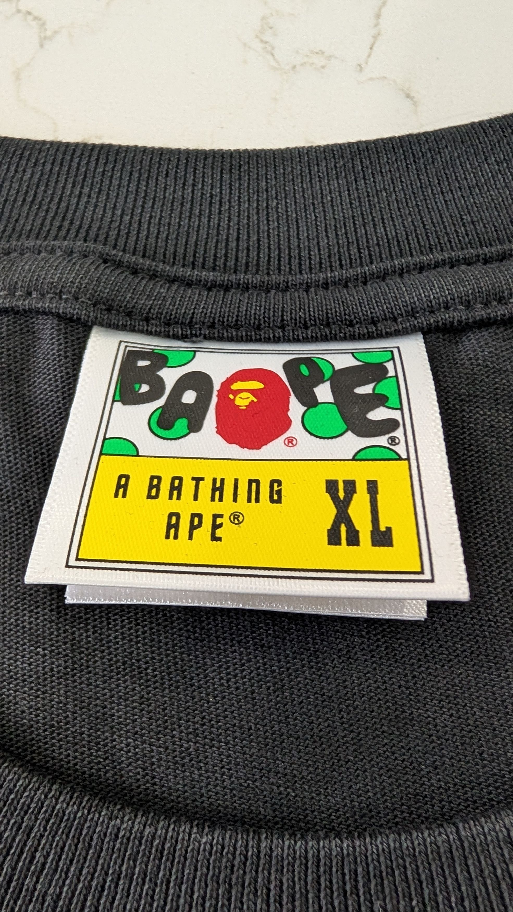Bape BAPE Wrinkle Logo T Shirt XL Size US XL / EU 56 / 4 - 8 Thumbnail