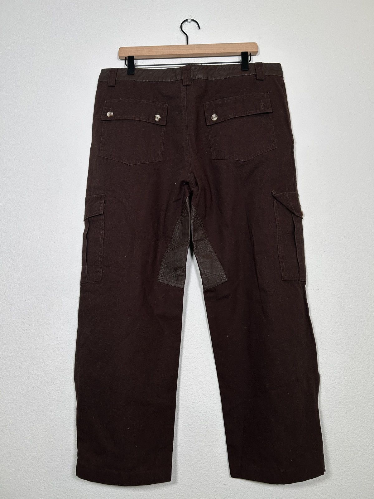 Roberto Cavalli 90’s Leather Patchwork Parachute Pants Size US 36 / EU 52 - 4 Thumbnail