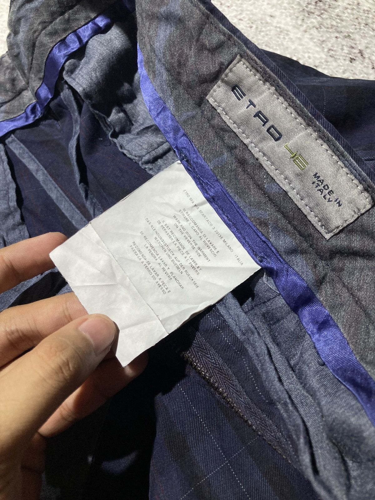 Etro 🇮🇹 Etro Made In Italy Casual Tartan Plaid Pants Luxury Size US 30 / EU 46 - 16 Thumbnail