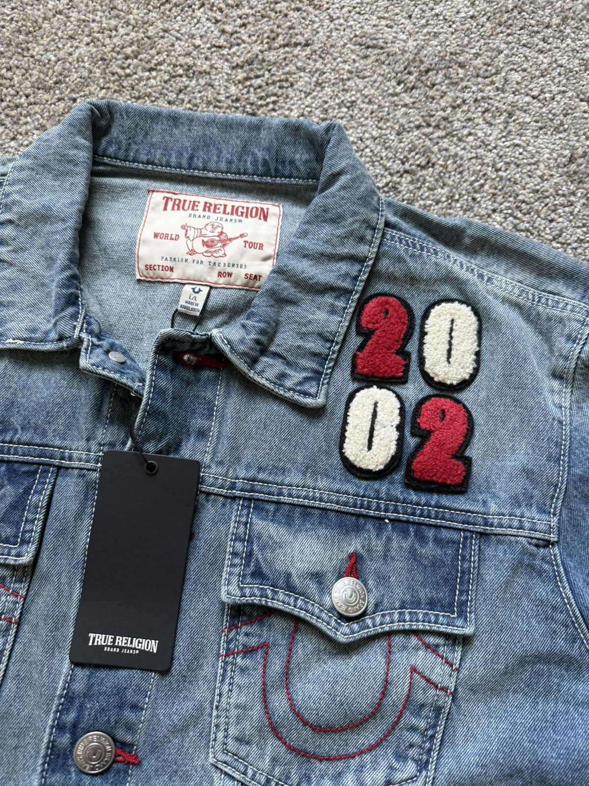 True Religion True Religion Jesse SN Patch Trucker Jacket Size US L / EU 52-54 / 3 - 2 Thumbnail