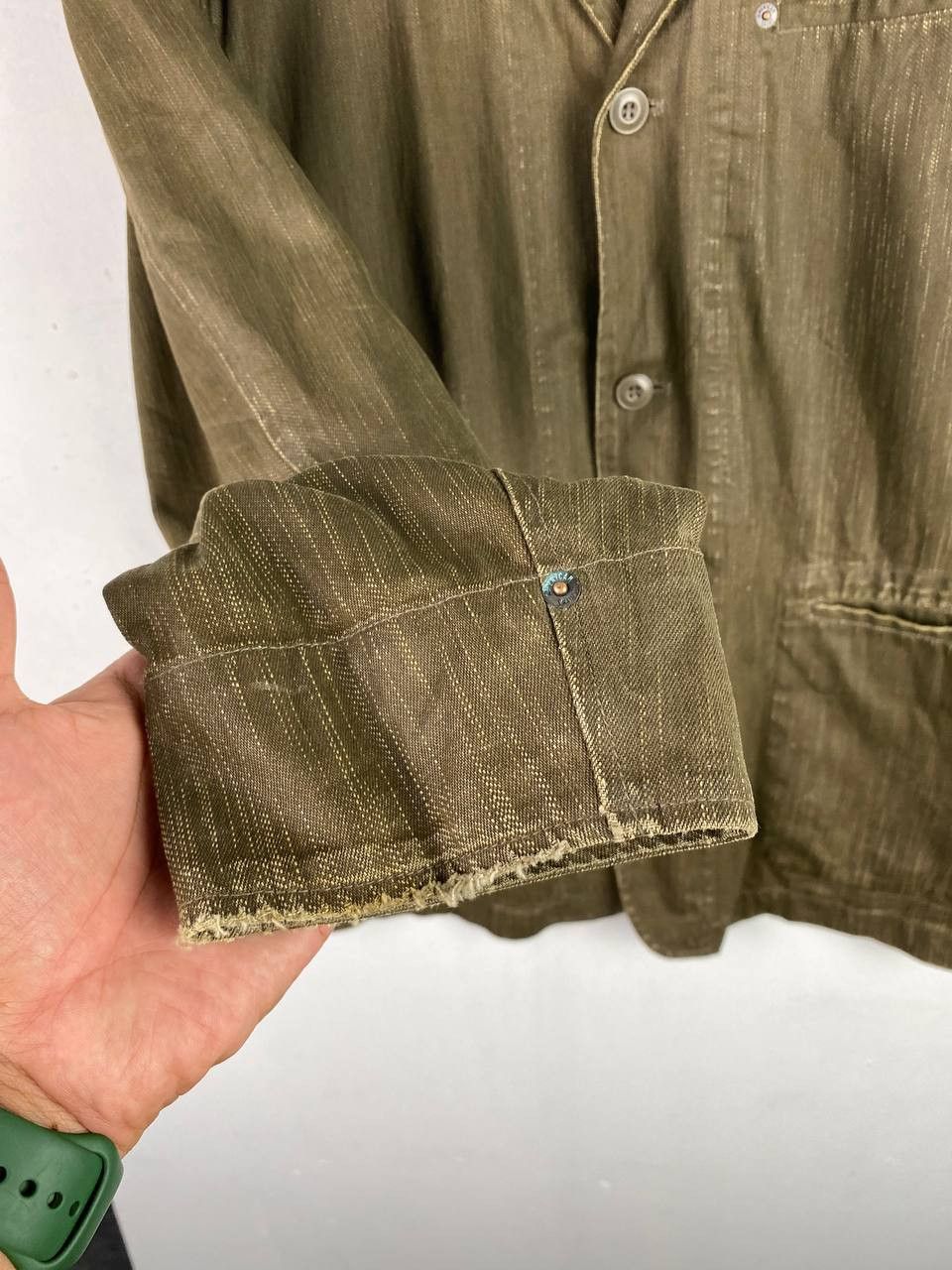 Smith's American vintage smiths american waxed denim jacket distressed Size US L / EU 52-54 / 3 - 5 Thumbnail