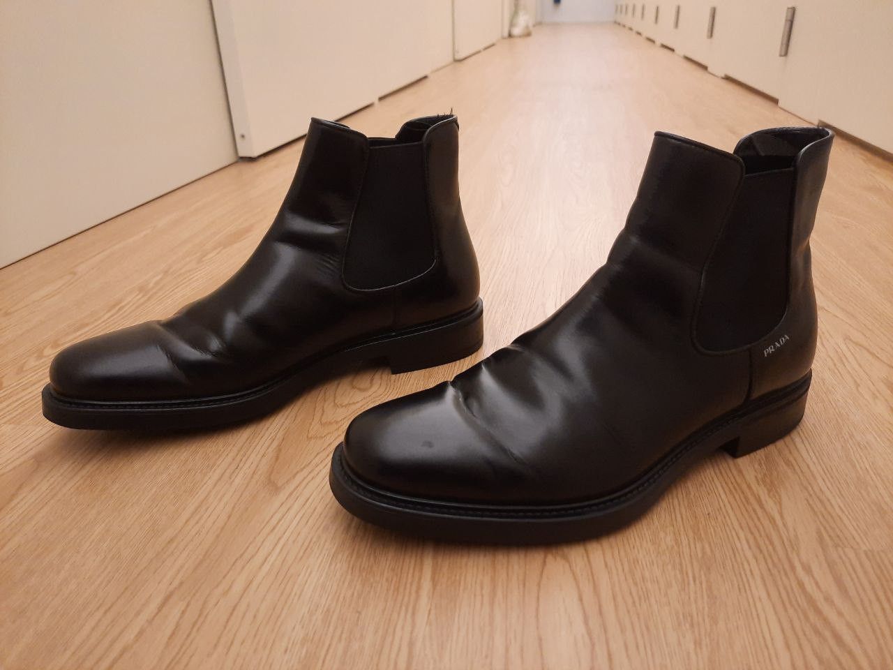 Prada Logo Chelsea Boots Size US 8.5 / EU 41-42 - 2 Thumbnail