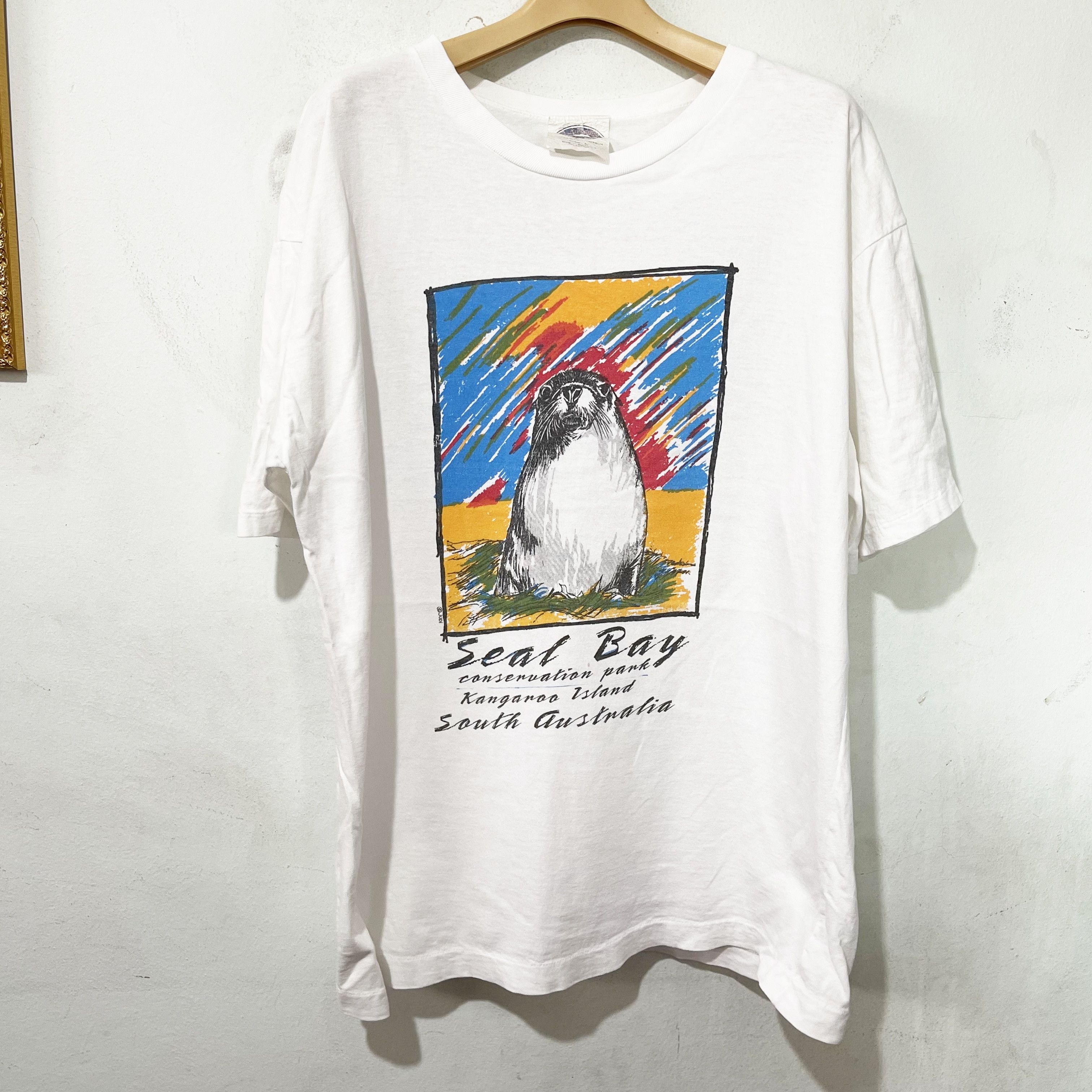 Vintage Vintage 90s Seal Bay T-Shirt Size US M / EU 48-50 / 2 - 1 Thumbnail