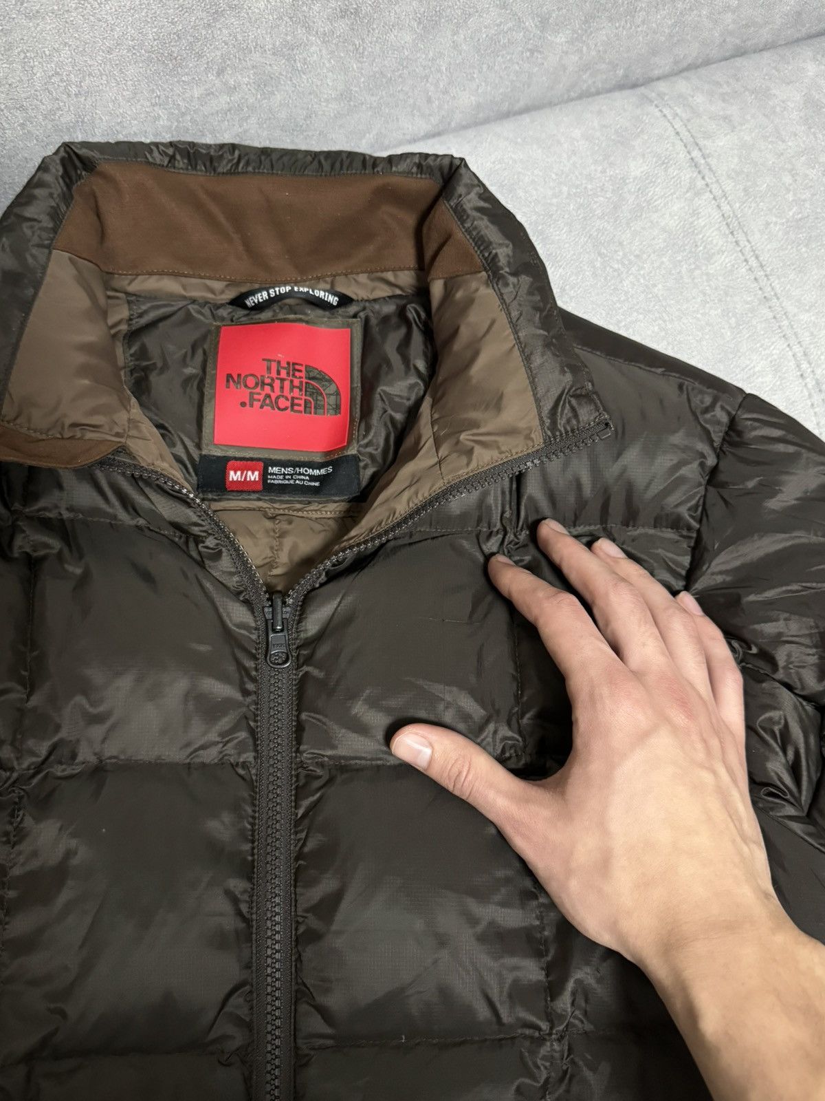 The North Face × Vintage Vintage The North Face brown puffer jacket Y2K 700 style M Size US M / EU 48-50 / 2 - 10 Thumbnail