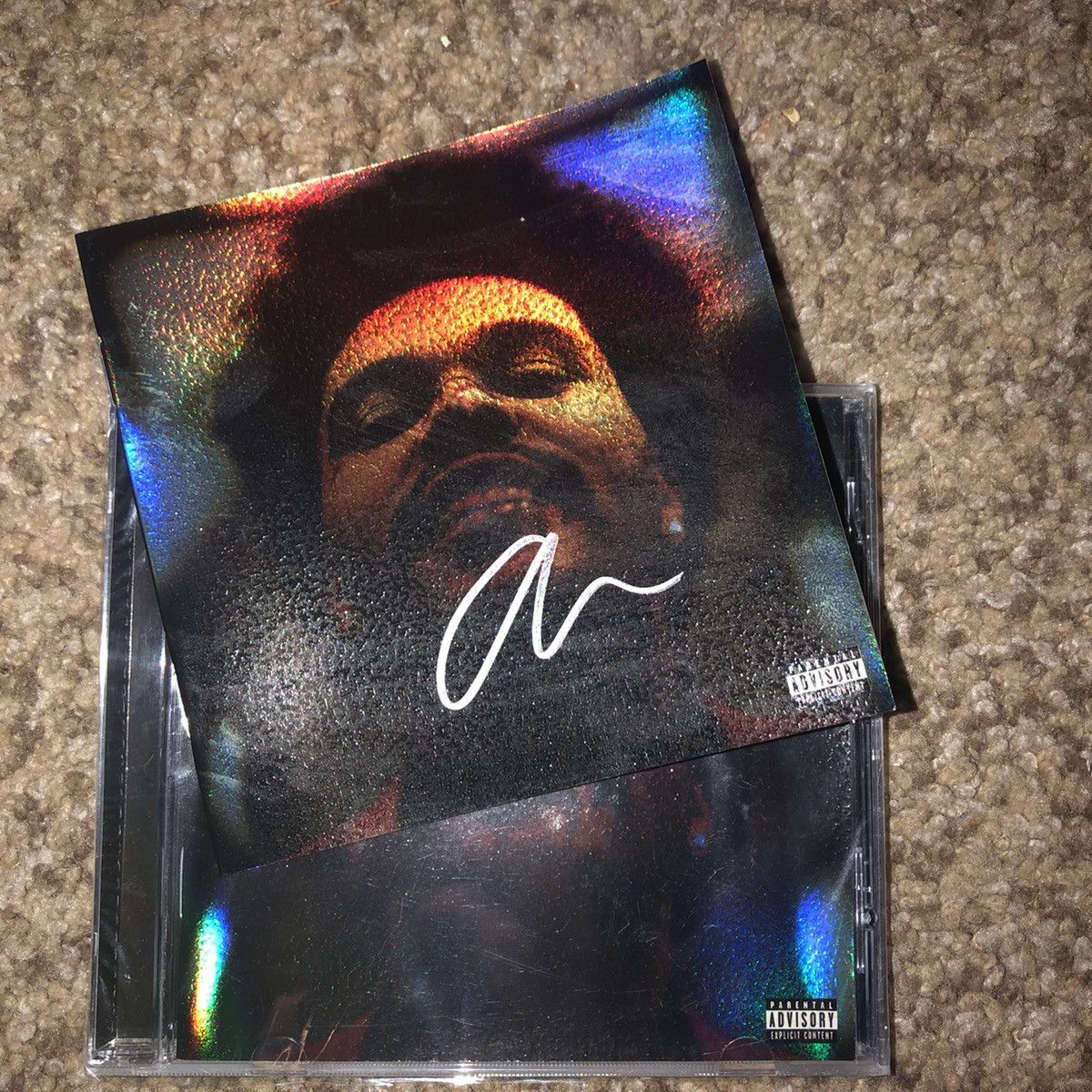 image of The Weeknd Signed After Hours Cd Deluxe, Men's