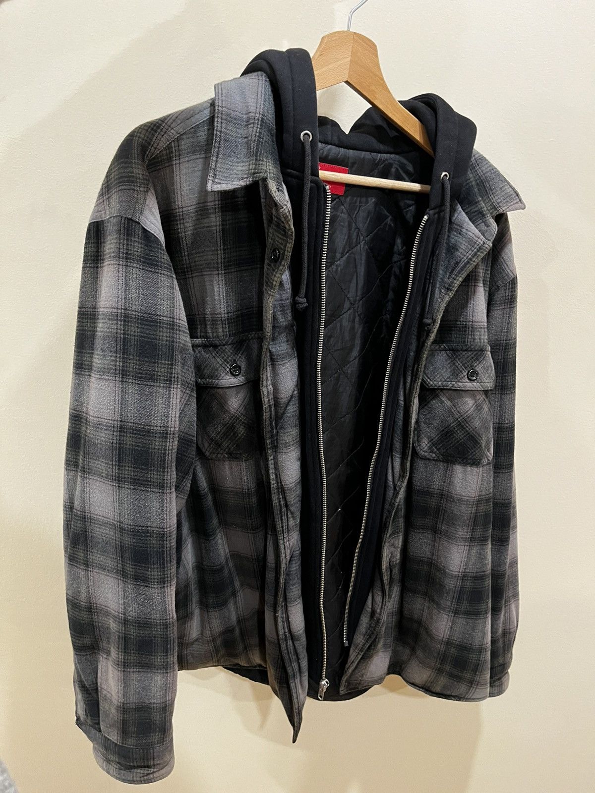 Supreme Overdyed twill hooded jacket | Grailed