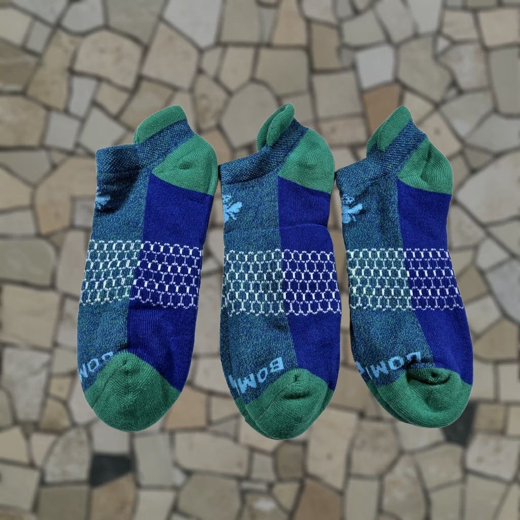 Vintage Bombas Original Ankle Socks Lot Of 3 Pairs Size L Unisex Adults Gray Athletic Socks Big Pack Size ONE SIZE - 1 Thumbnail