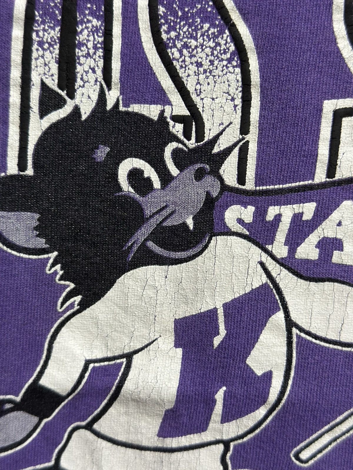 Garment Project × Sears × Vintage Vintage Wildcat Kansas State University Faded Tee Size US M / EU 48-50 / 2 - 3 Thumbnail