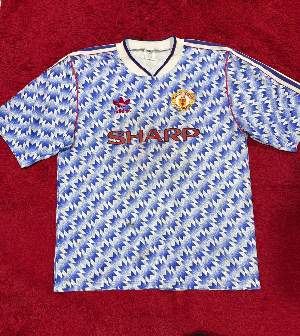 Adidas Vintage Adidas Manchester United Jersey 1990–92 – Size L Size US L / EU 52-54 / 3 - 3 Thumbnail