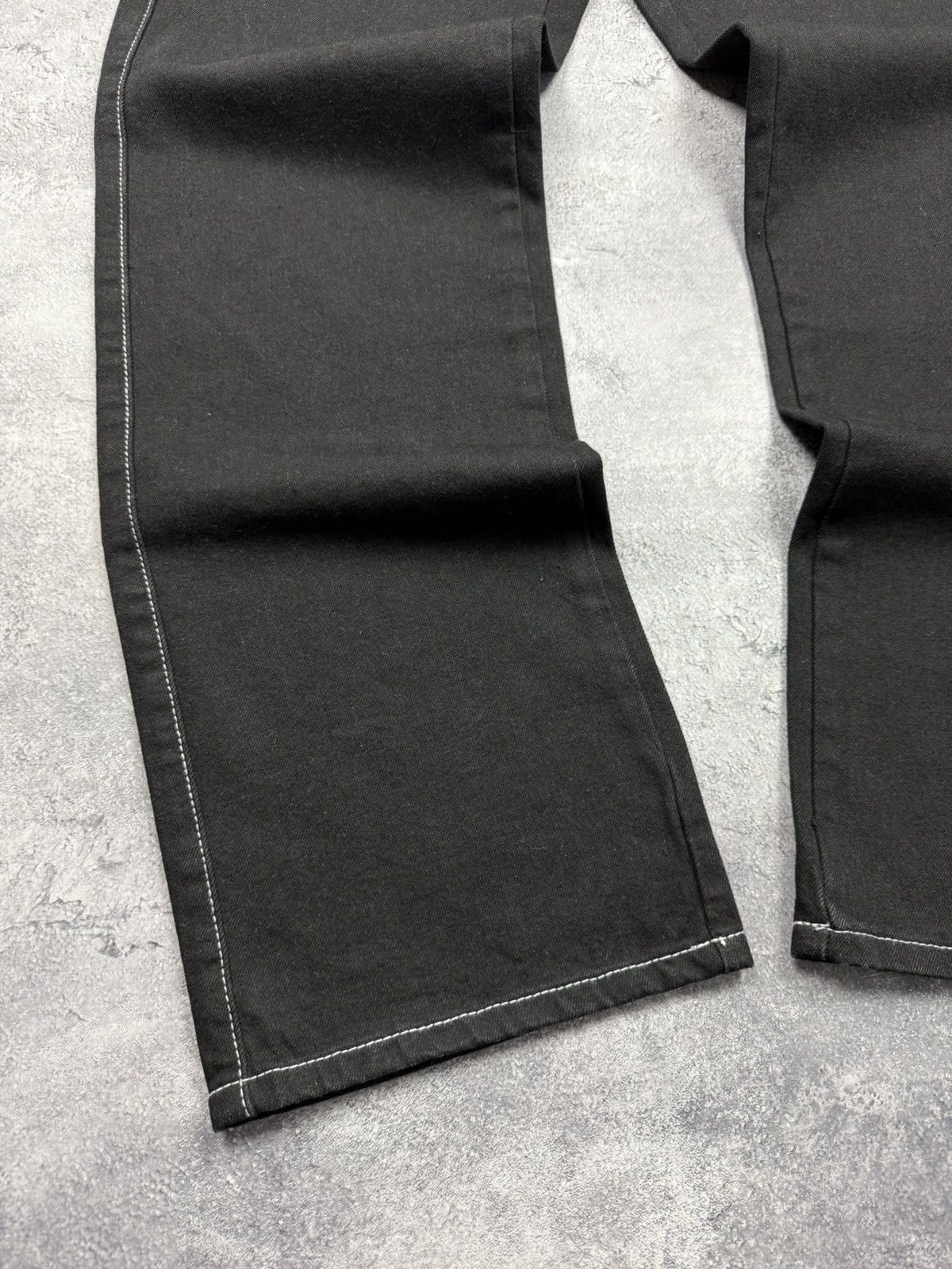 Japanese Brand Strides Baggy Jeans Denim Pants Black Y2K Skater Streetwear Size US 32 / EU 48 - 13 Thumbnail