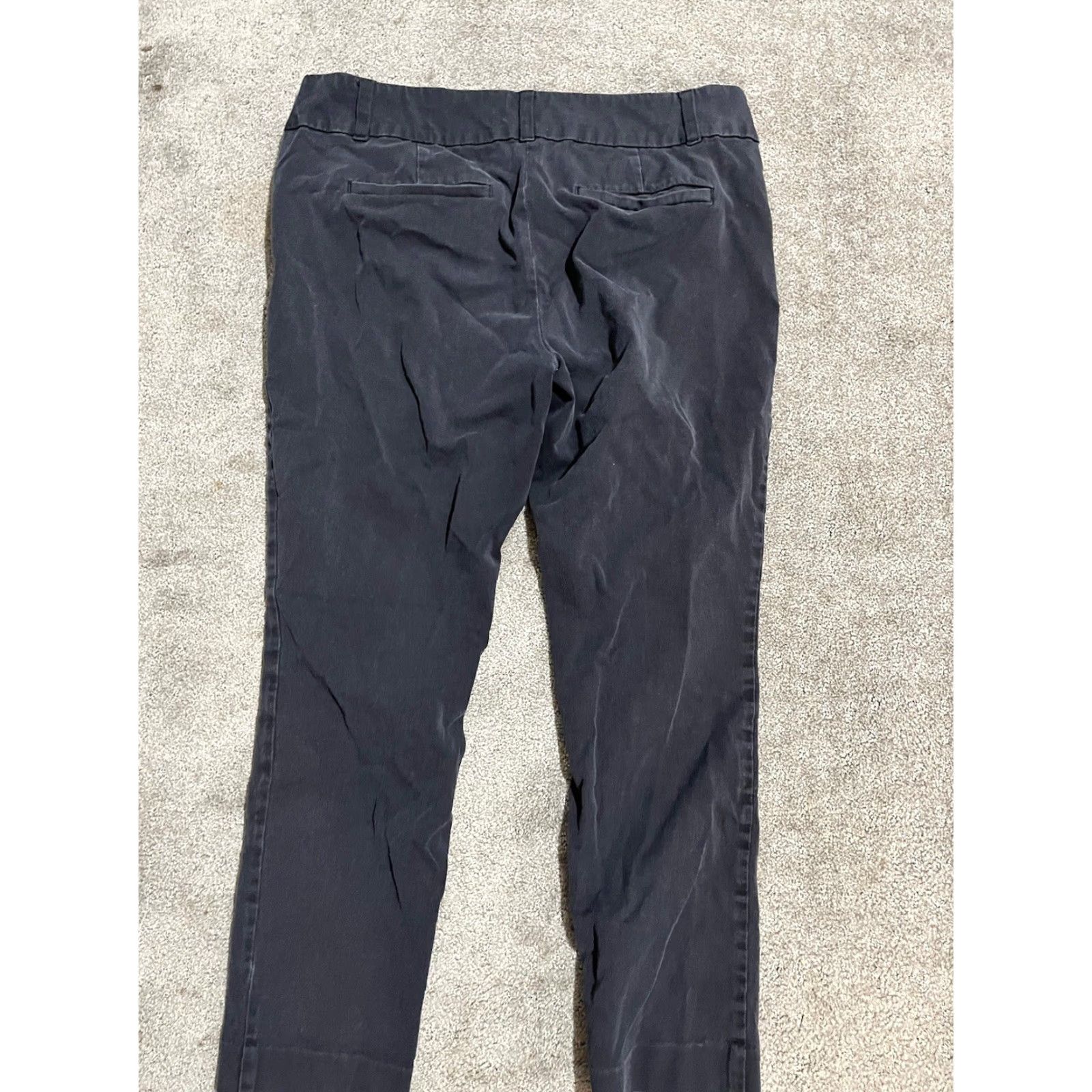 Loft VINTAGE LOFT Black Skinny Pants Women’s Size 8 Mid Rise Stretch Pockets Dress Size 30" / US 8 / IT 44 - 3 Thumbnail