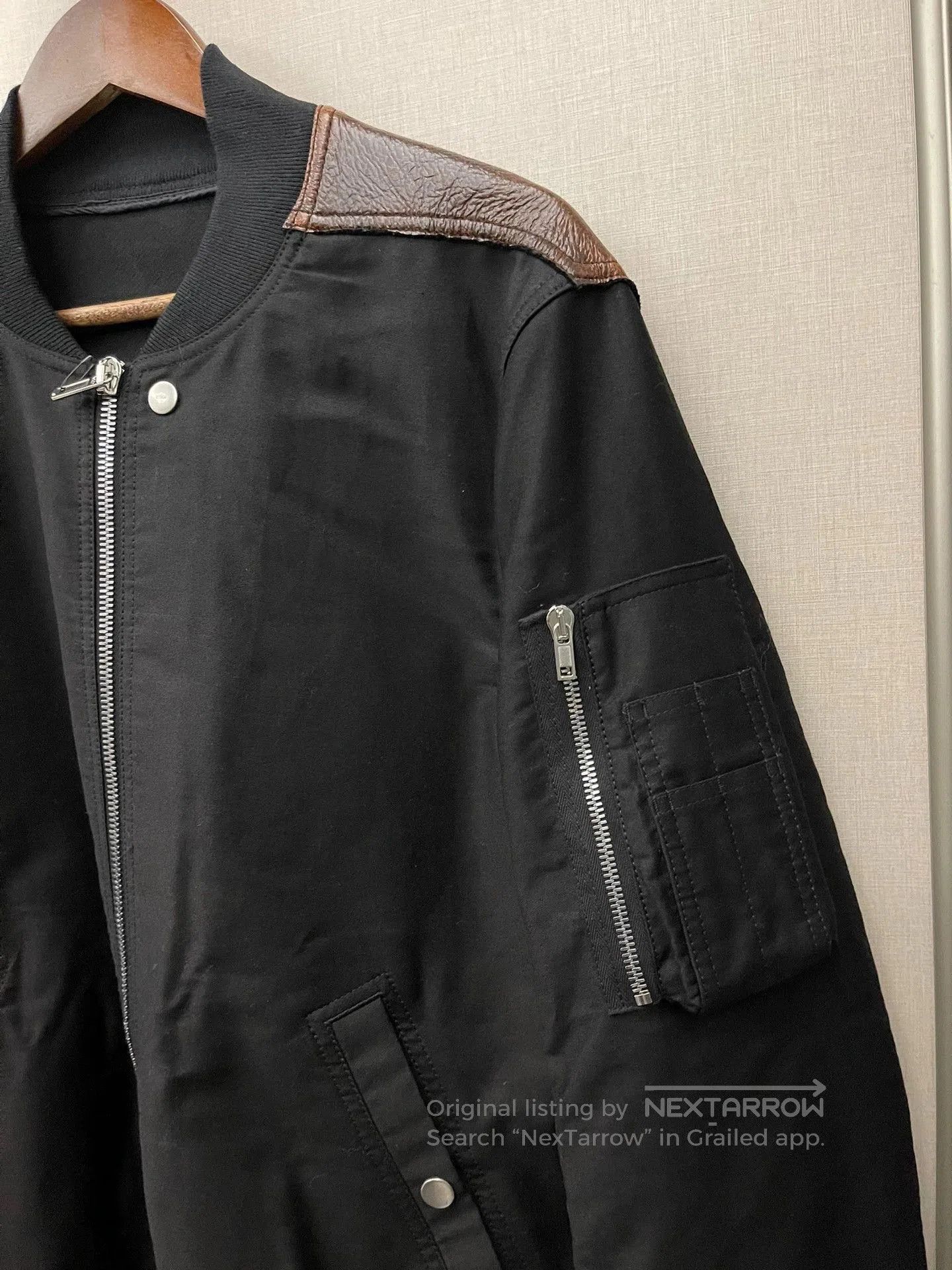 Rick Owens Multi Color Leather Panel Bomber Jacket. Size US M / EU 48-50 / 2 - 4 Thumbnail