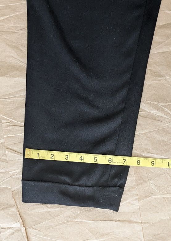 Loft LOFT The Devin Slim black dress cuff trousers Size 34" / US 12 / IT 48 - 3 Thumbnail