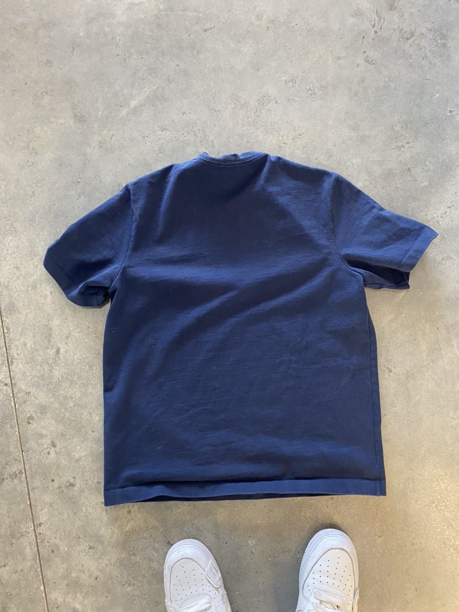 Helmut Lang Helmut Lang Stamped Logo T-shirt Navy Size US M / EU 48-50 / 2 - 2 Thumbnail