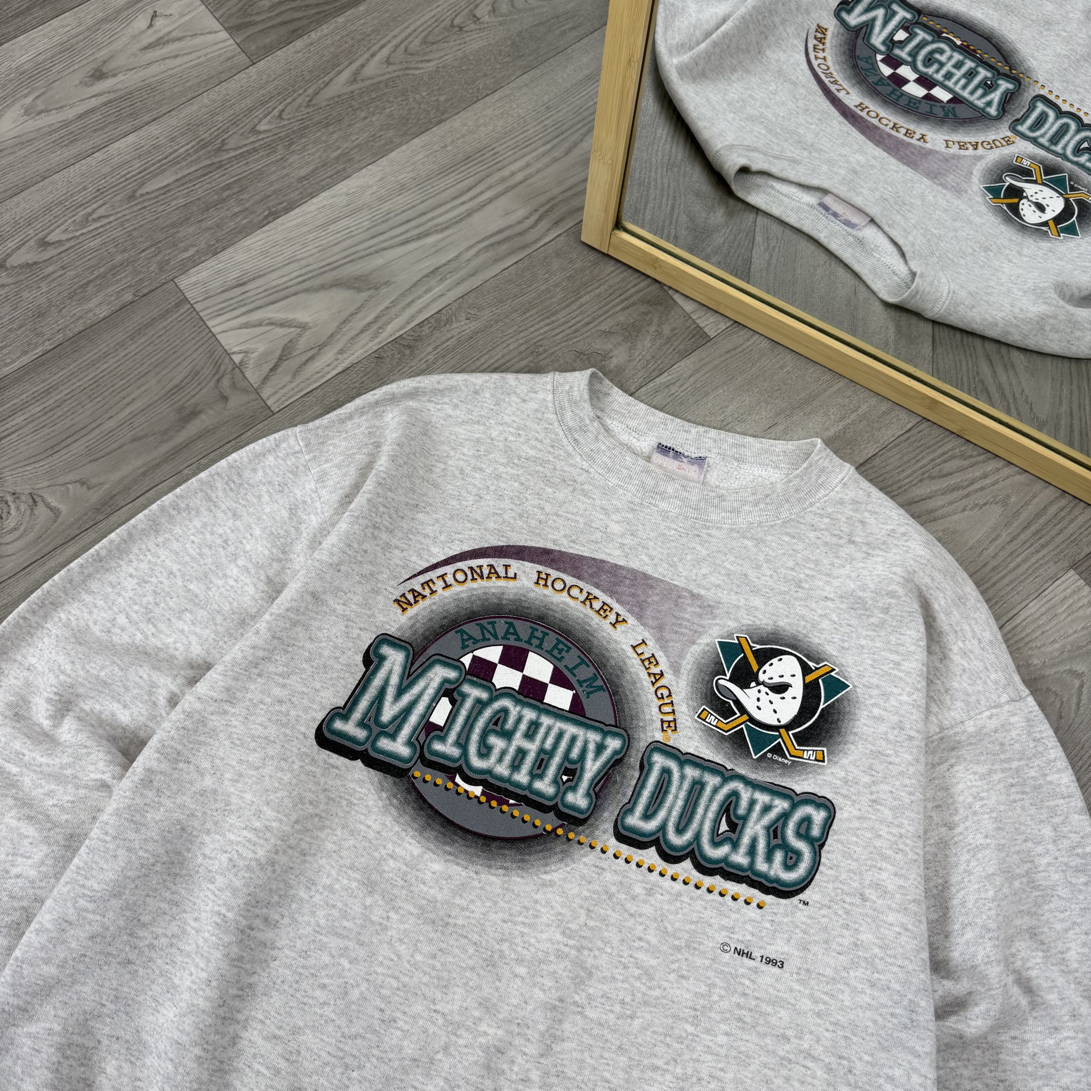 Vintage Vintage Mighty Ducks 1993 NHL Crewneck Graphic Sweatshirt Size US M / EU 48-50 / 2 - 6 Thumbnail