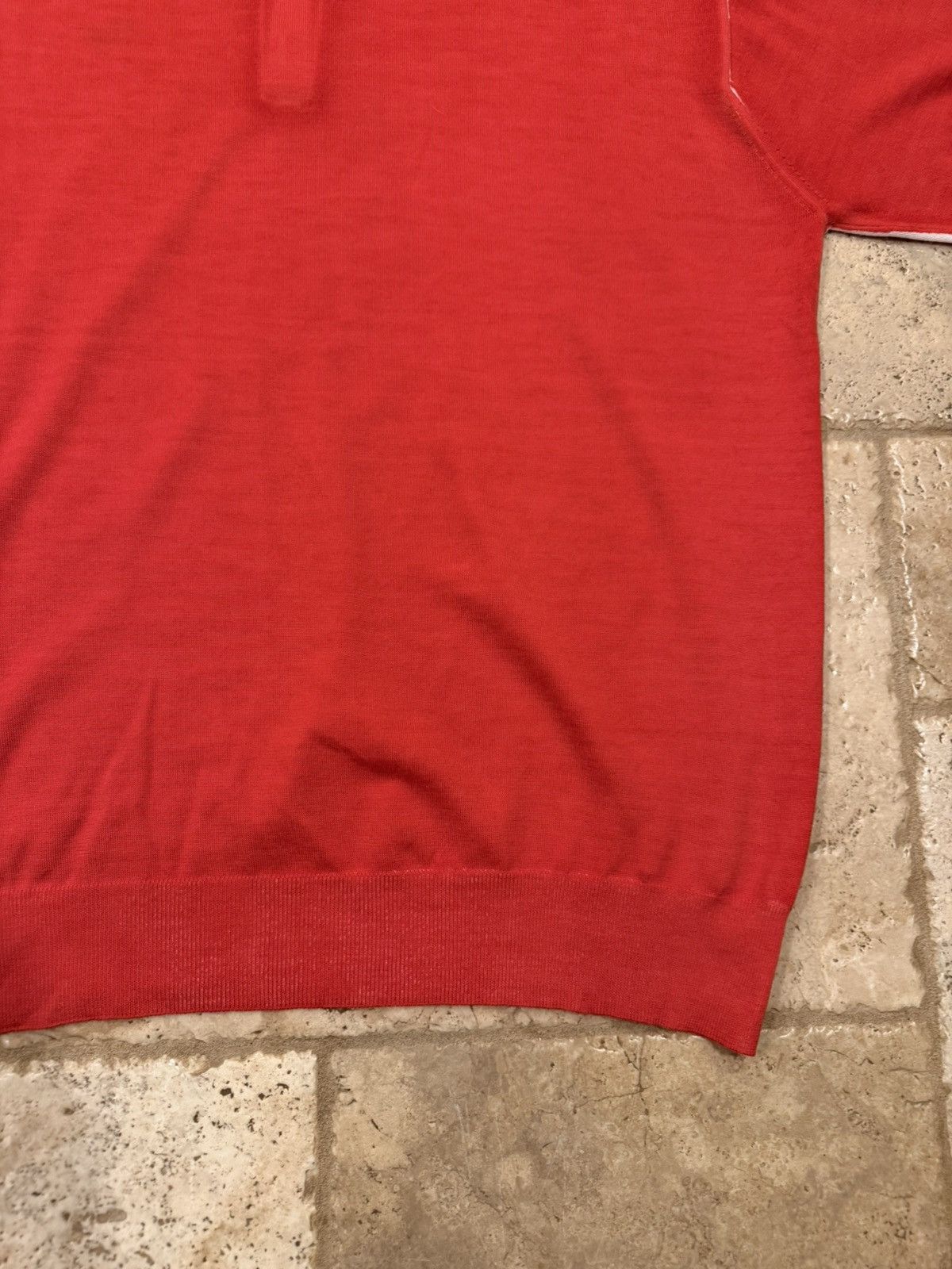 Prada Prada Optical 21 Years Cashmere Wool Red Sweater Polo Shirt Size US XL / EU 56 / 4 - 14 Thumbnail