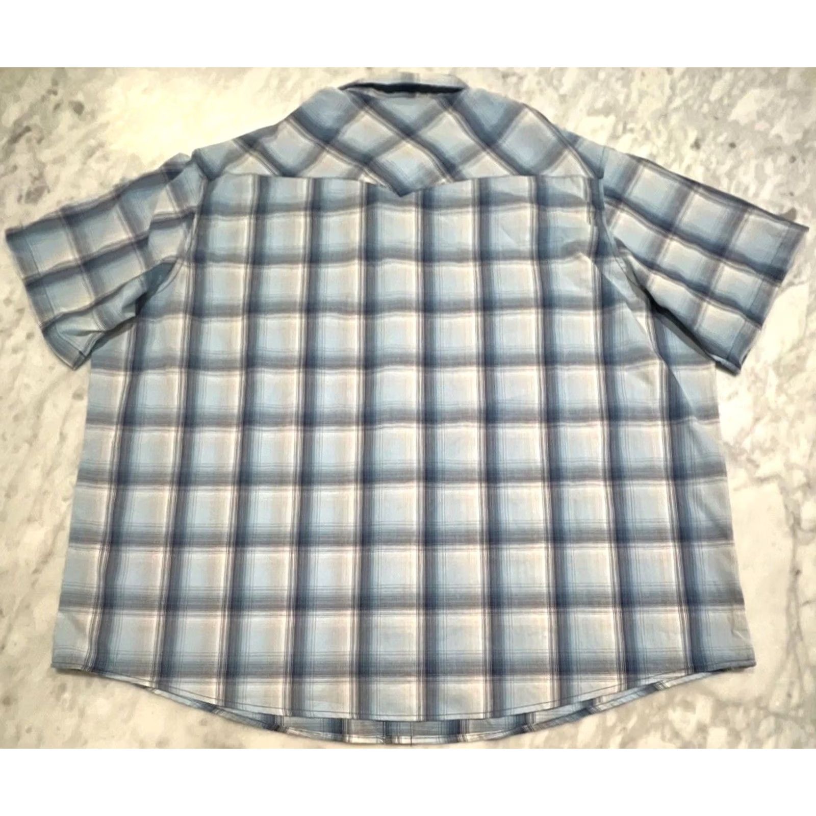 Wrangler Wrangler Western Shirt Men’s 3XL Pearl Snap Short Sleeve Blue Plaid Button-Up Shirt Front Pocket Western Mulberry? Size US XXL / EU 58 / 5 - 5 Thumbnail