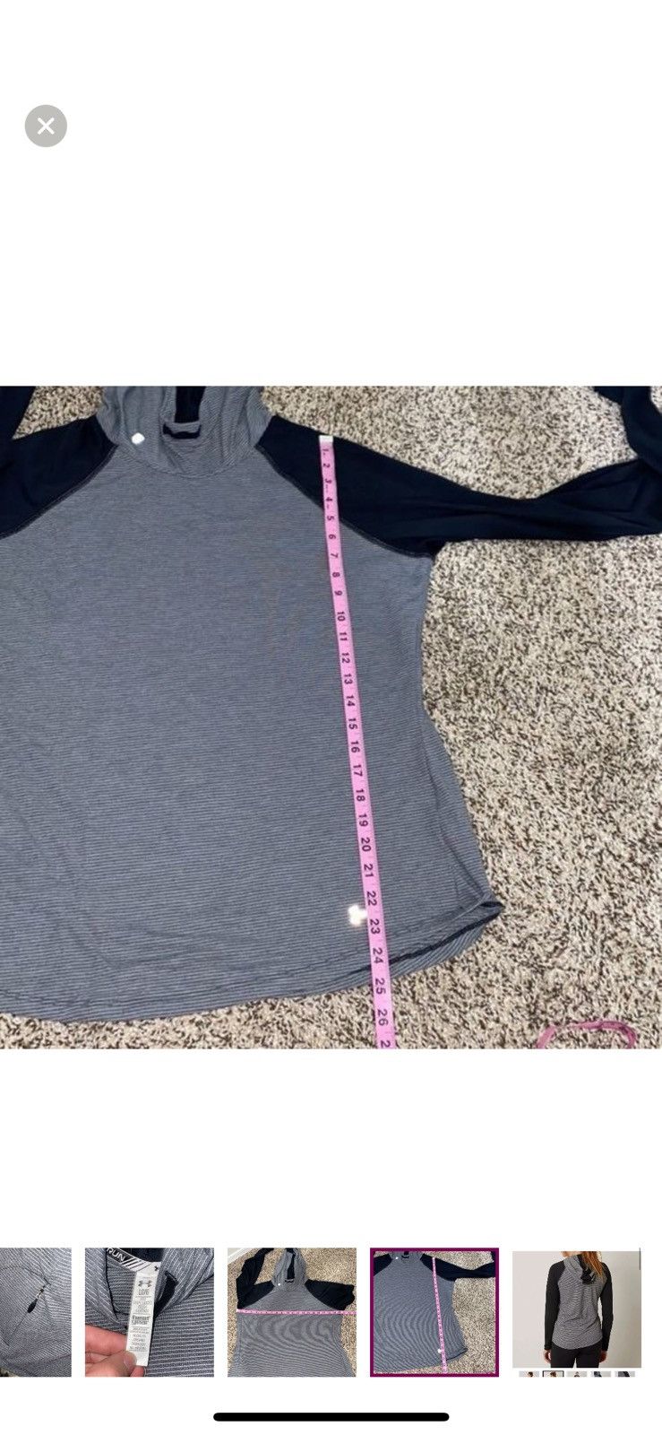 Under Armour Under armour large striped streaker running hoodie Size L / US 10 / IT 46 - 6 Thumbnail