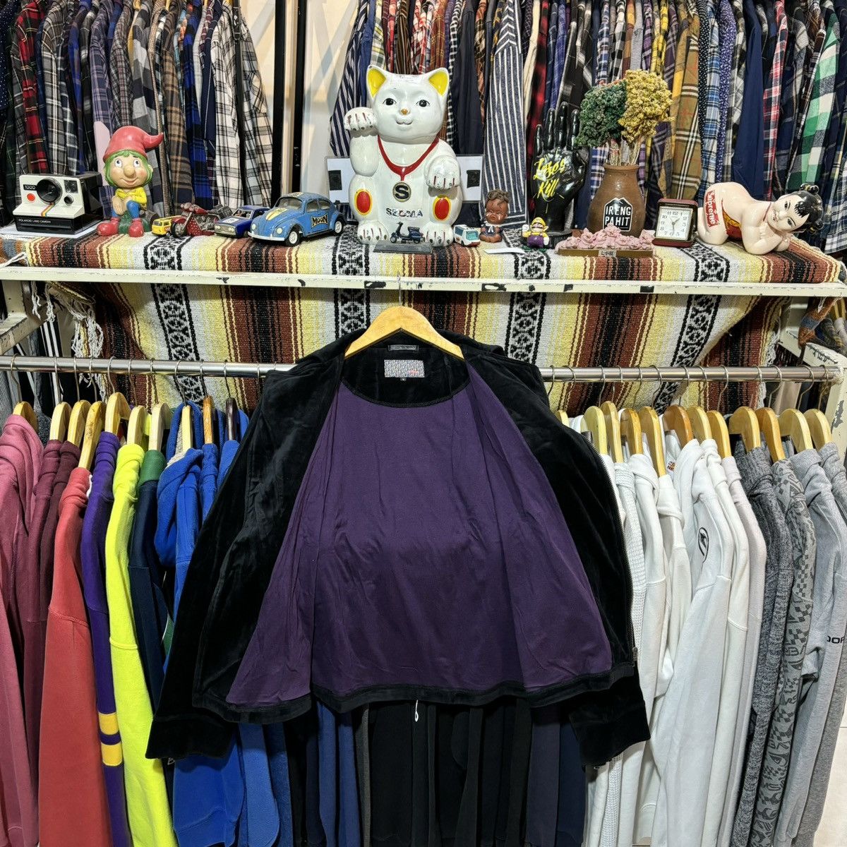 Beams Plus × Beauty Beast × If Six Was Nine Beams zip-up velvet biker jacket Size US M / EU 48-50 / 2 - 4 Thumbnail