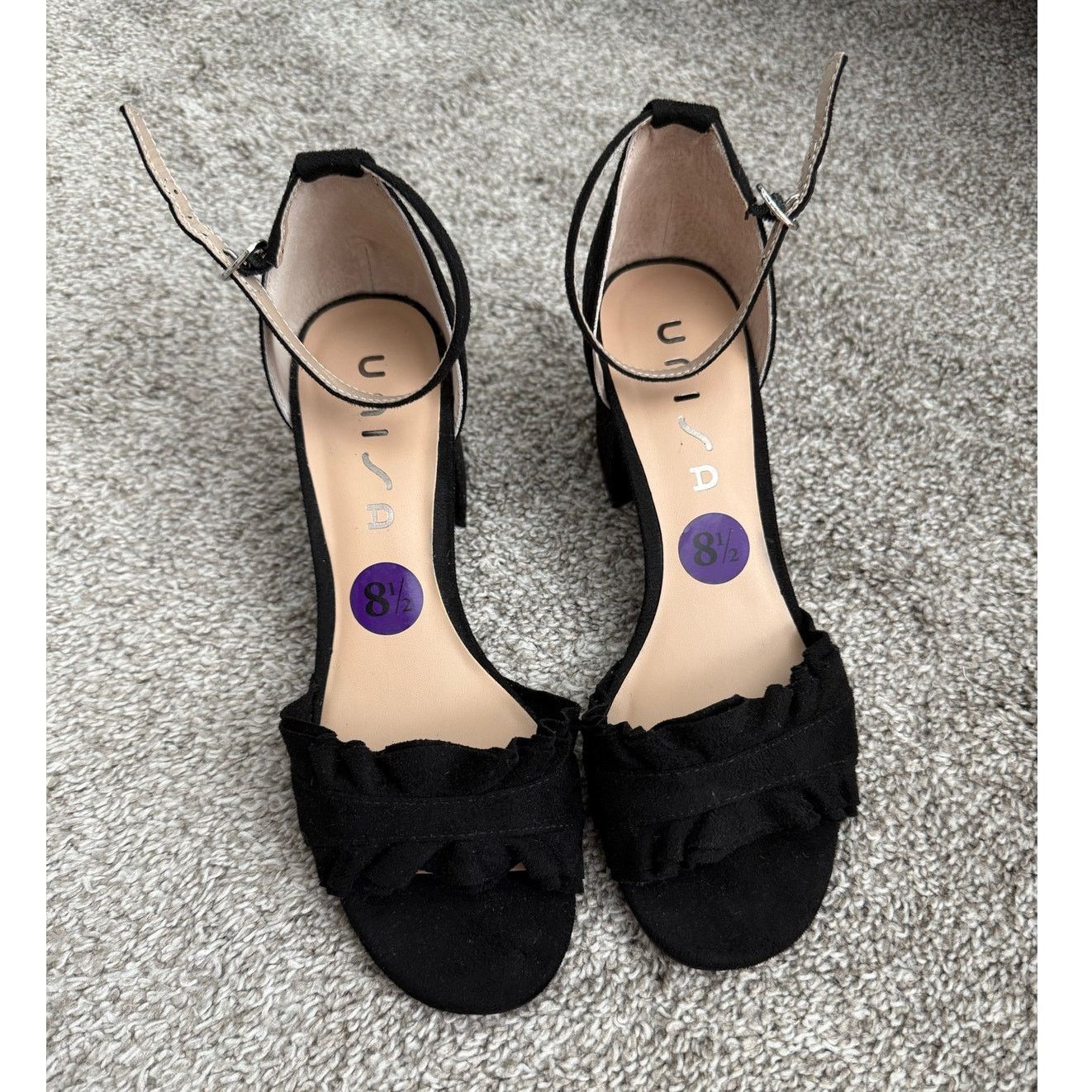 Other Unisa Black Ruffle Block Heel Sandals Size 8.5 Size US 8.5 / IT 38.5 - 3 Thumbnail