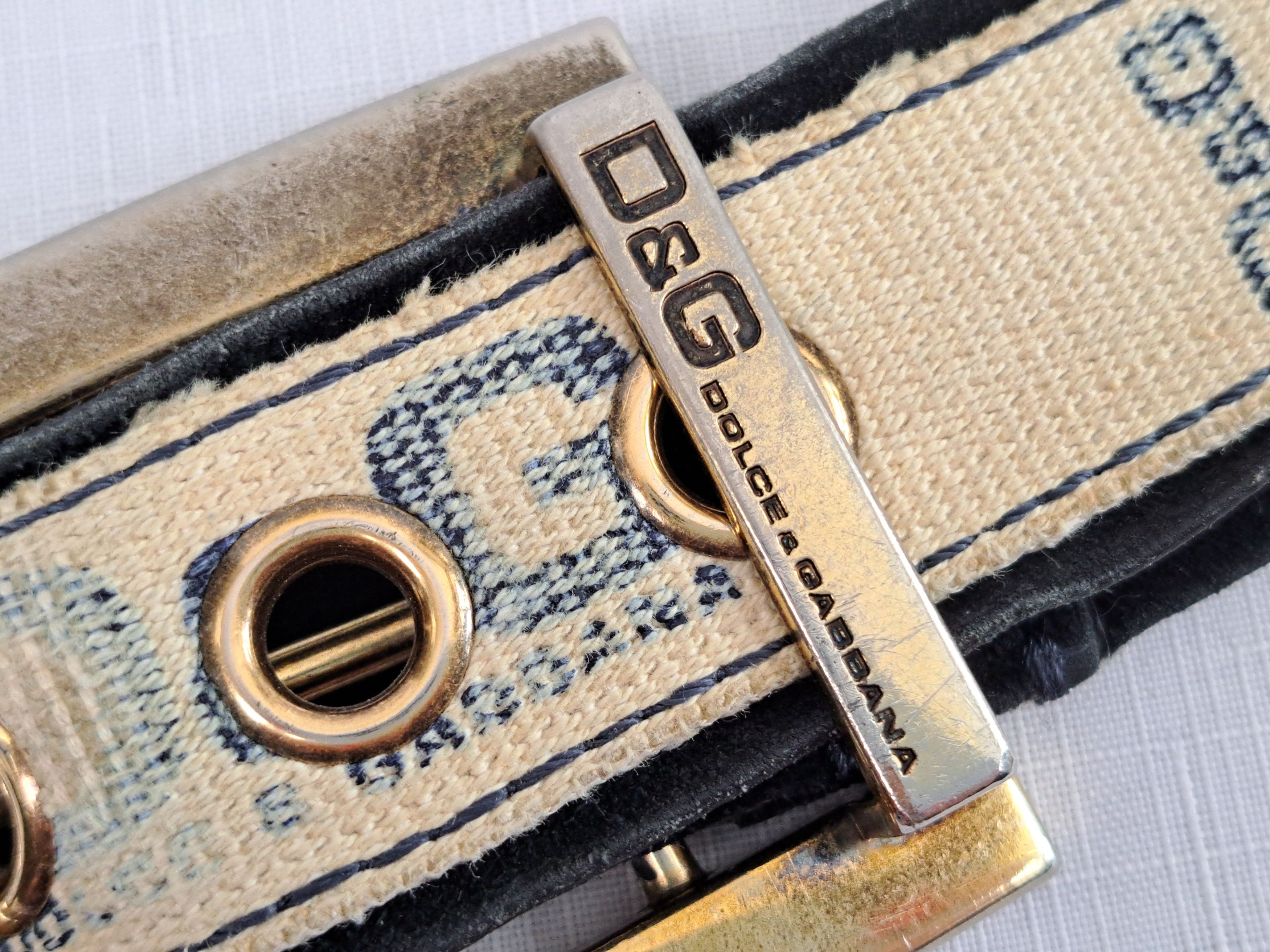 Dolce & Gabbana × Vintage Vintage Dolce&Gabbana textile/leather belt. Size 105 Size ONE SIZE - 11 Thumbnail