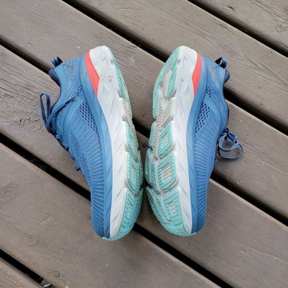 Hoka Hoka One One Bondi 7 Real Teal/Outer Space Running Sneaker Size US 11.5 / EU 44-45 - 3 Thumbnail