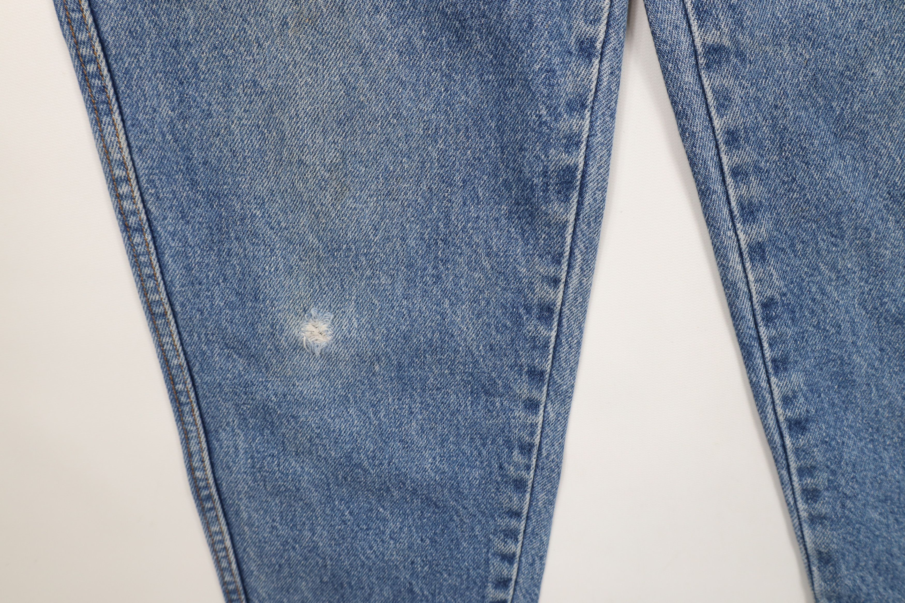 Vintage Vintage 90s Streetwear Tapered Leg Denim Jeans Blue Cotton Size 27" / US 4 / IT 40 - 6 Thumbnail