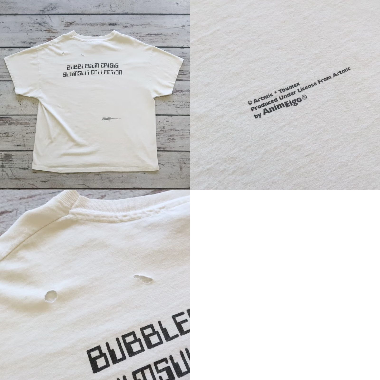 Vintage VINTAGE Bubblegum Crisis Tshirt XL Men White Linna Video Game Swimsuit Collection Size US XL / EU 56 / 4 - 9 Thumbnail