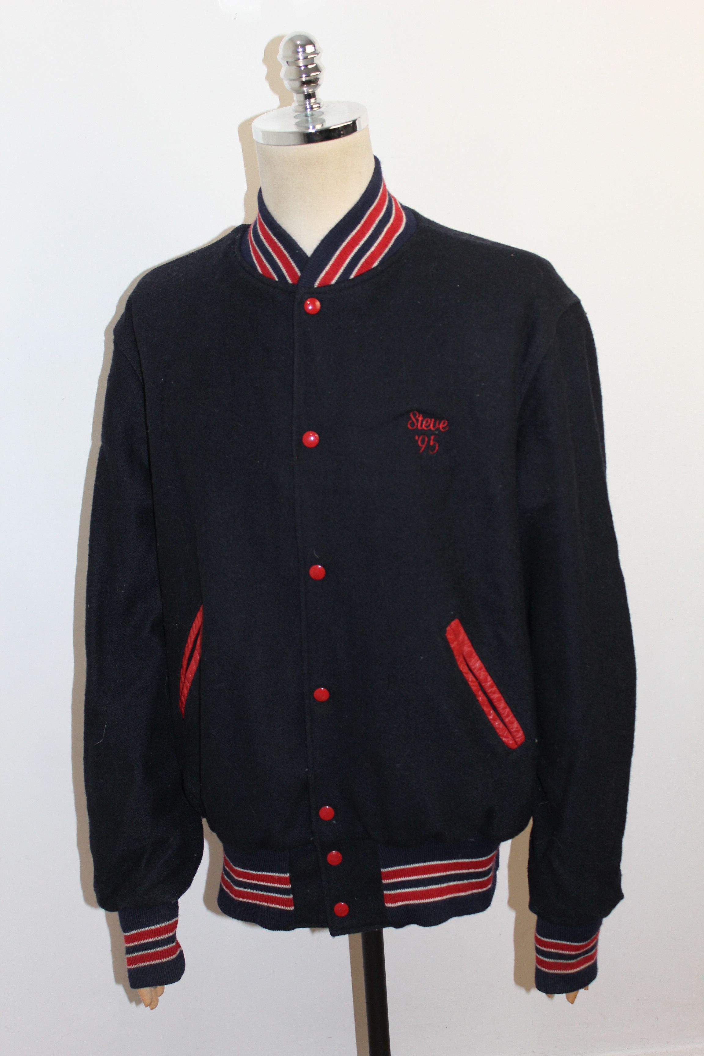 Holloway Holloway Huntington Vintage Collage Wool 95's Jacket Size US XL / EU 56 / 4 - 4 Thumbnail