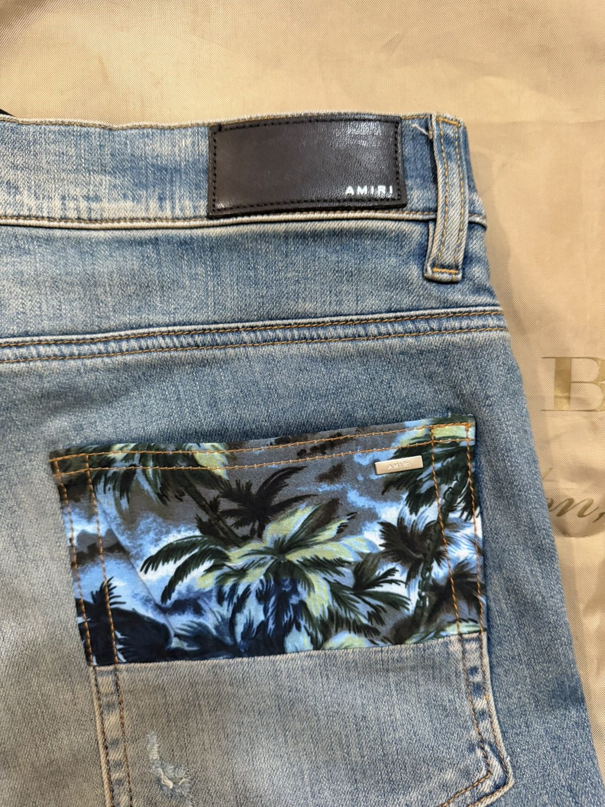 Amiri AMIRI Distressed-effect Star Patch Skinny Jeans size 34 Size US 34 / EU 50 - 9 Thumbnail