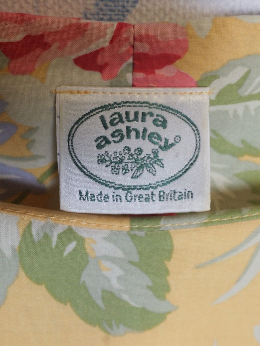 Laura Ashley Women's Laura Ashley Cottage Core Floral Cotton Dress Yellow Size L / US 10 / IT 46 - 8 Thumbnail