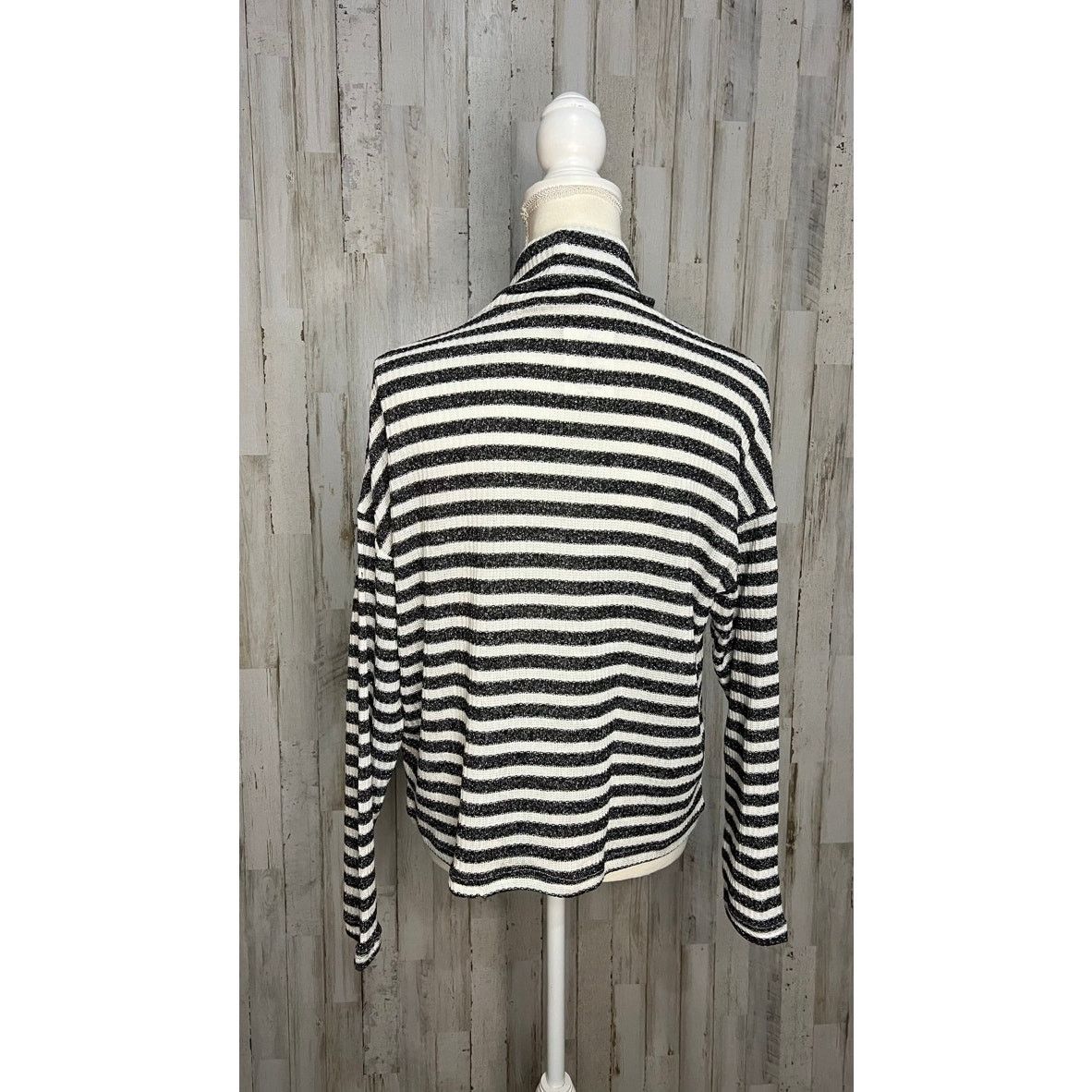Sanctuary NWT Sanctuary Women's XS Metallic Stripe Turtleneck Sweater Size XS / US 0-2 / IT 36-38 - 4 Thumbnail