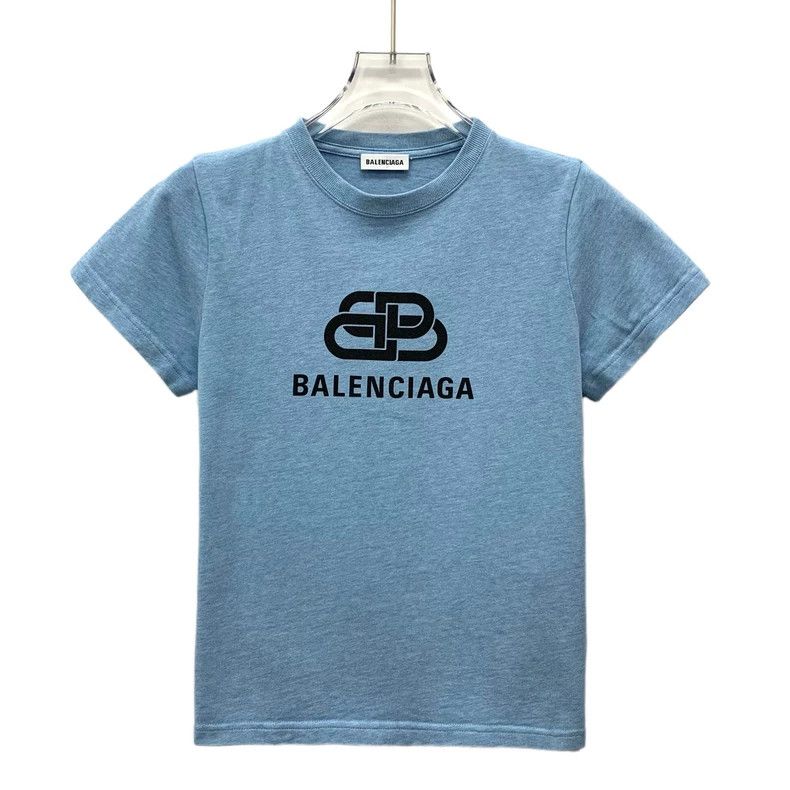 Other Balenciaga Blue logo monogrammed cotton crewneck T-shirt Size US S / EU 44-46 / 1 - 1 Thumbnail