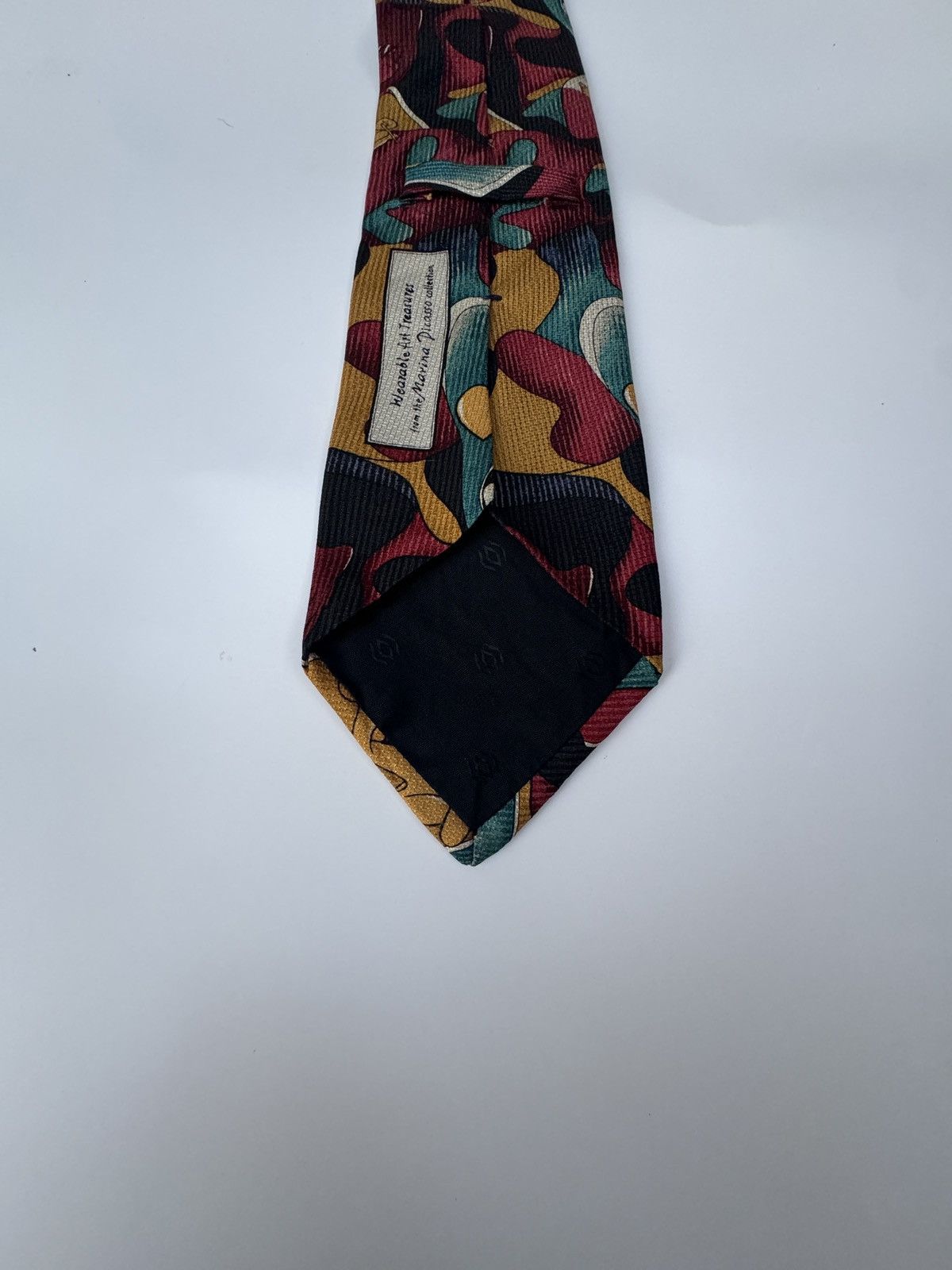 Vintage Tie from the Marina Picasso. 100% Silk Size ONE SIZE - 5 Thumbnail
