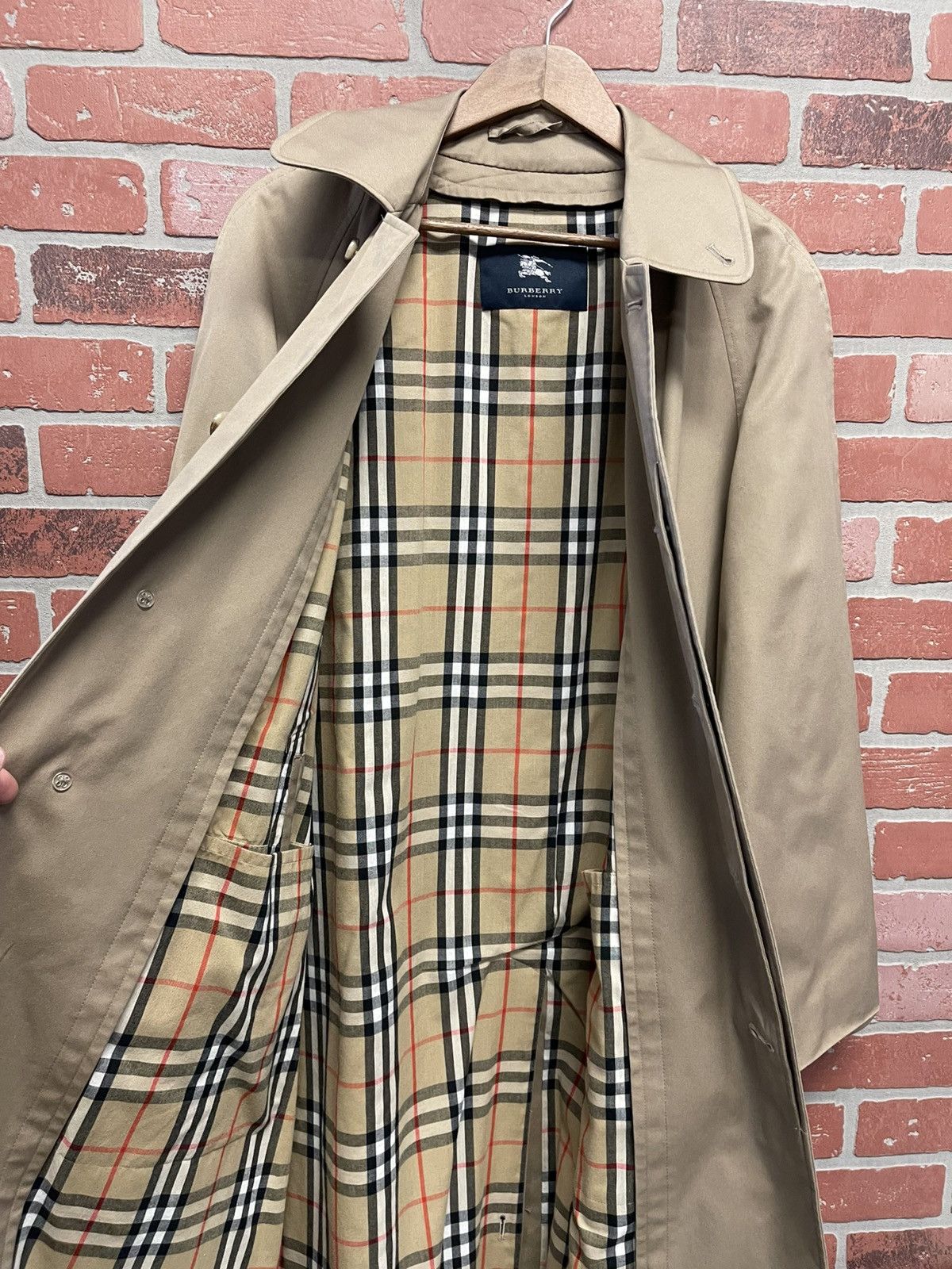 Burberry Size L - Burberry Prorsum Balmac Trench Coat Nova Check Size US L / EU 52-54 / 3 - 6 Thumbnail