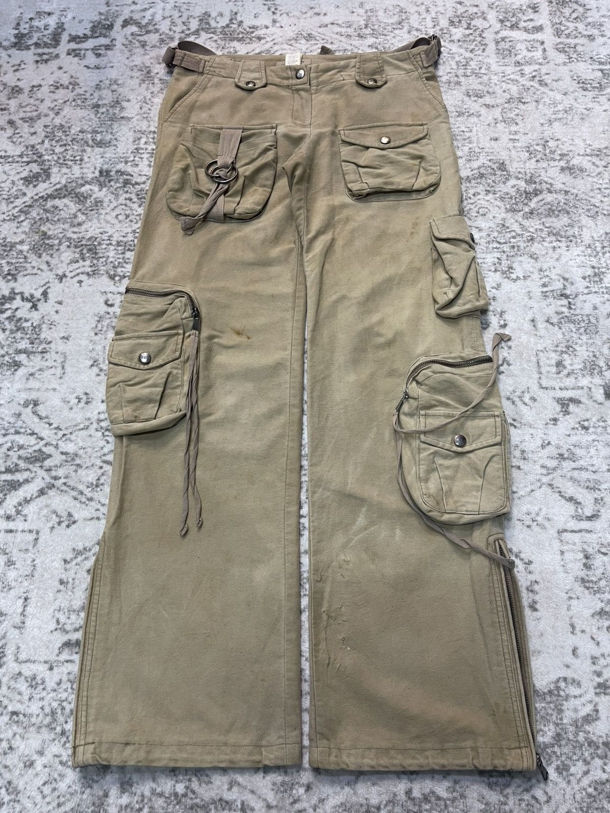 GOA Codes Combines Japan 3D Multi Pocket Wide Leg Cargo Pants Size US 30 / EU 46 - 1 Thumbnail
