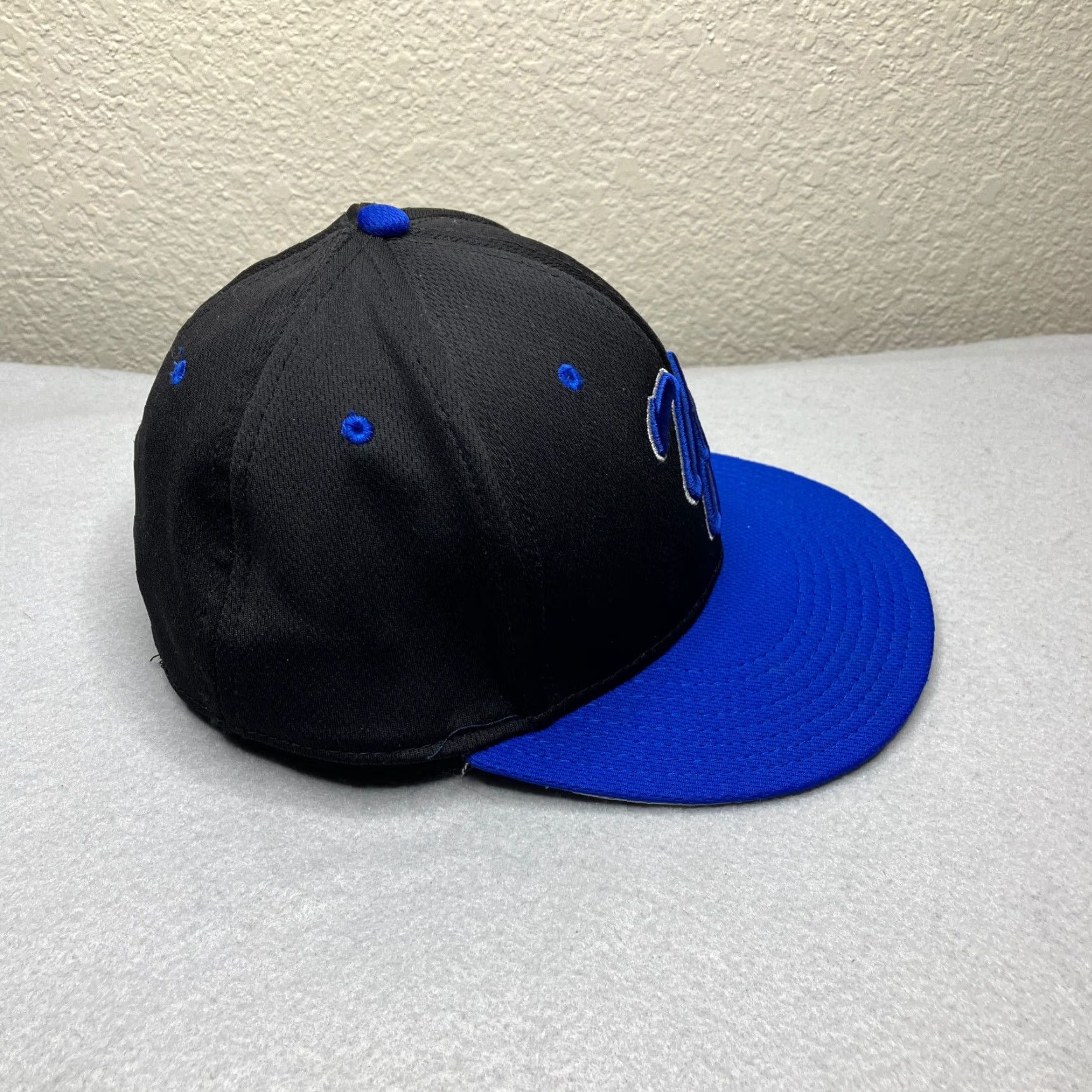 Vintage VINTAGE The Game Hat Mens Black Baseball Cap M Flex Fit Wake Christian Academy Bulldogs Size ONE SIZE - 4 Thumbnail