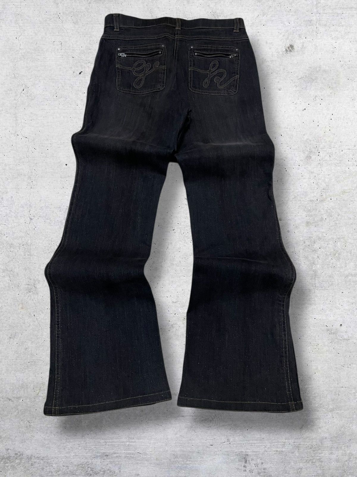 Tornado Mart VINTAGE JAPAN DESIGNER TRADITIONAL OG 1990S FLARED CUT DENIM Size US 27 - 8 Thumbnail