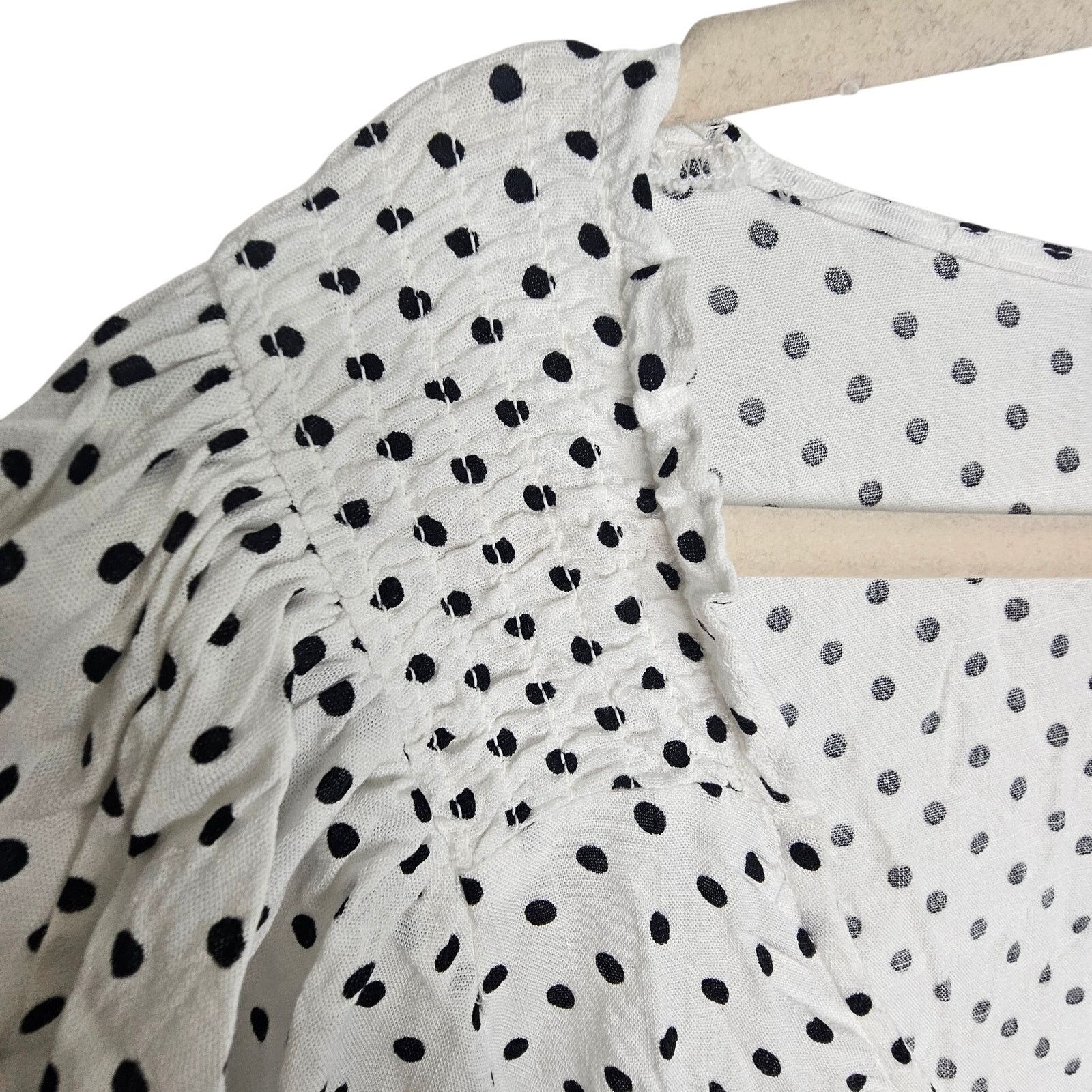Corridor Torrid Slub Polka Dot Button Front Top Plus Size 4X Classic Size 4XL / US 24-26 - 7 Thumbnail