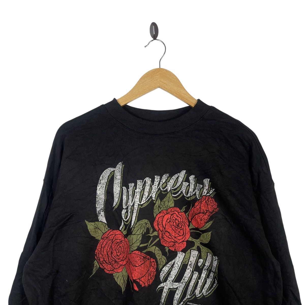 Vintage Cypress Hill Roses Graphic Sweatshirt Black Hip Hop Crewneck Size US S / EU 44-46 / 1 - 2 Thumbnail
