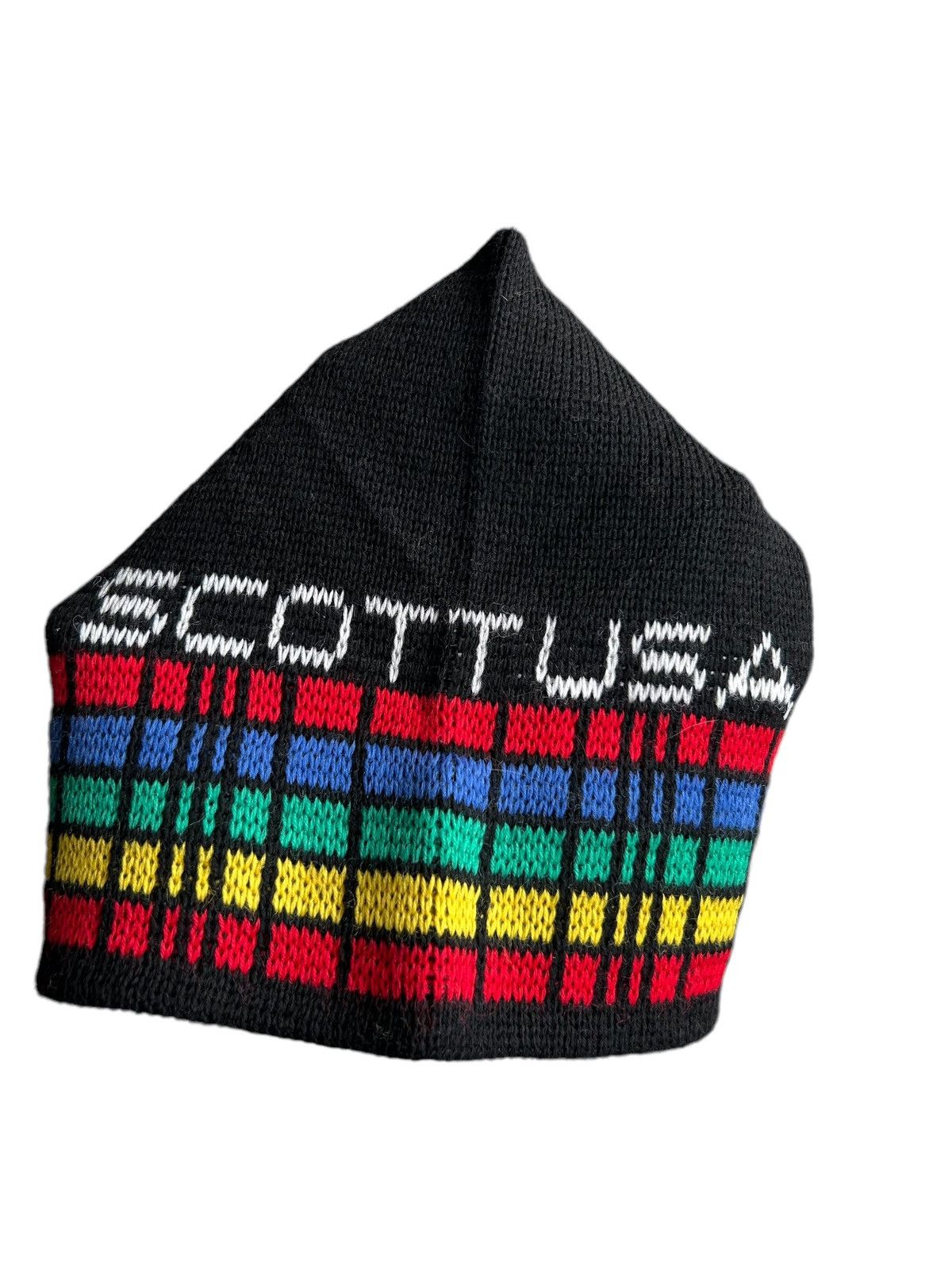 Japanese Brand × Kapital × Vintage Vtg Mohawk Design Knitt Beanie Hats Brand Scott usa Rare ☠️☠️ Size ONE SIZE - 4 Thumbnail