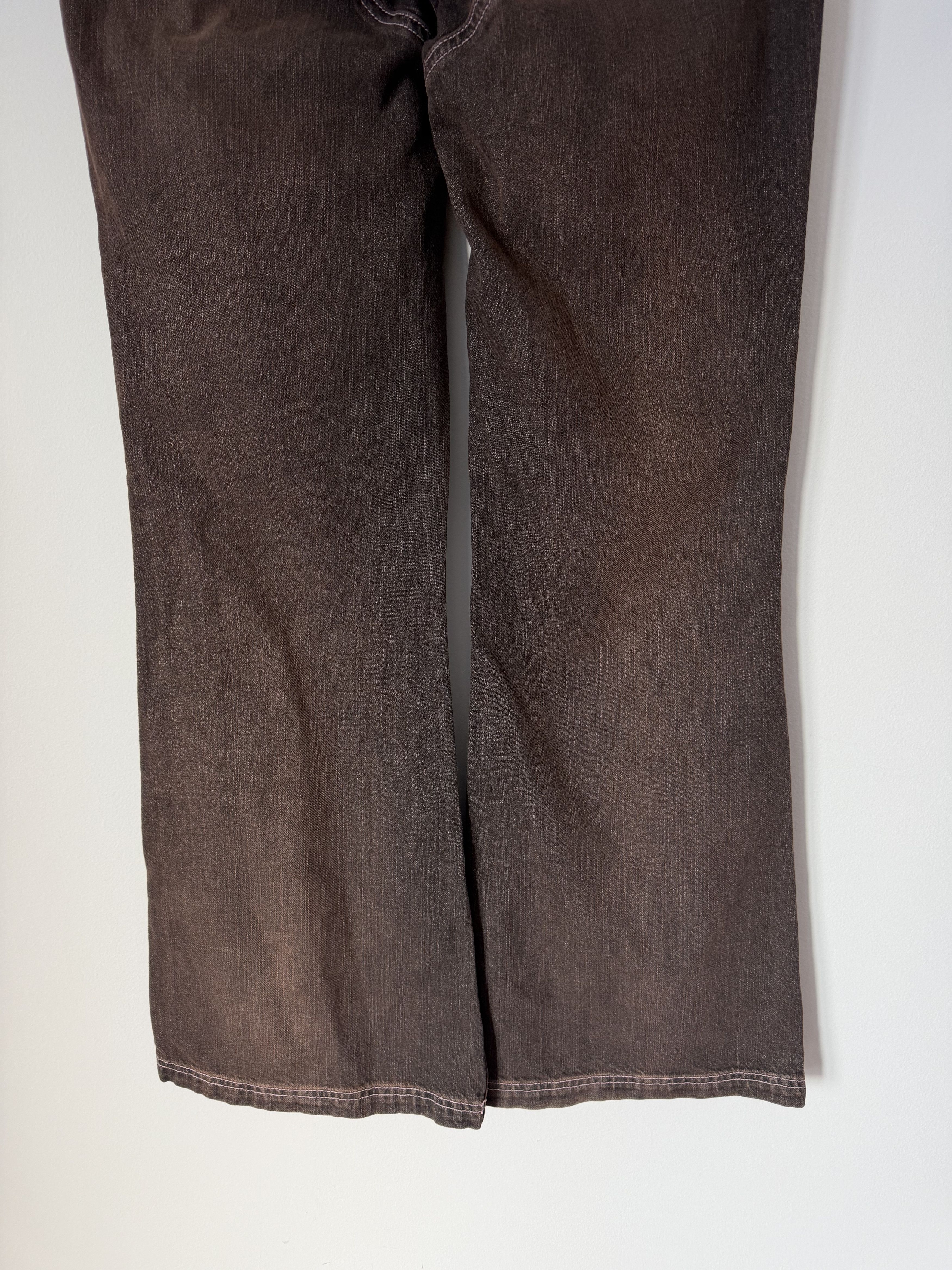 Heaven by Marc Jacobs Heaven by Marc Jacobs Detached Waistband Flared Jeans Brown Size 30" / US 8 / IT 44 - 6 Thumbnail
