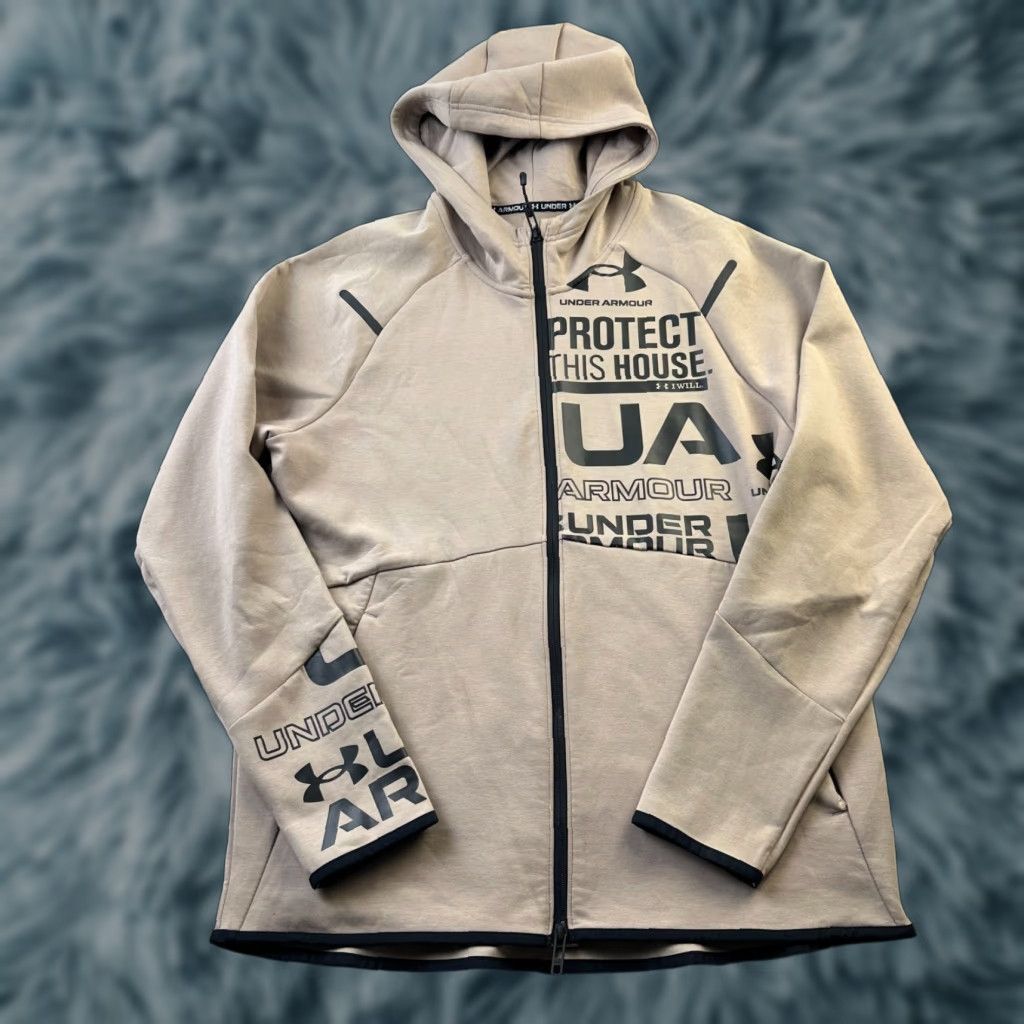 Under Armour Under Armour Hoodie Mens M Unstoppable Fleece Graphic Zip Hooded Pockets Logo Size US M / EU 48-50 / 2 - 1 Thumbnail