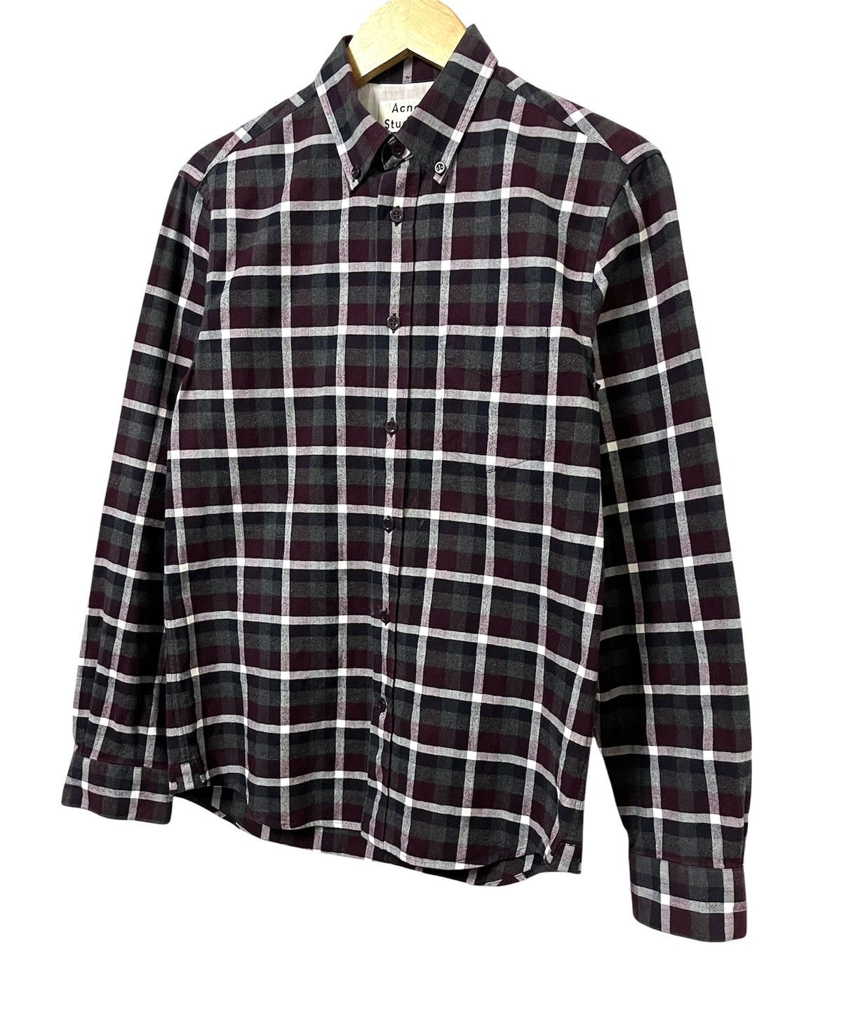 ACNE STUDIOS ISHERWOOD CHECKERED CASUAL SHIRT